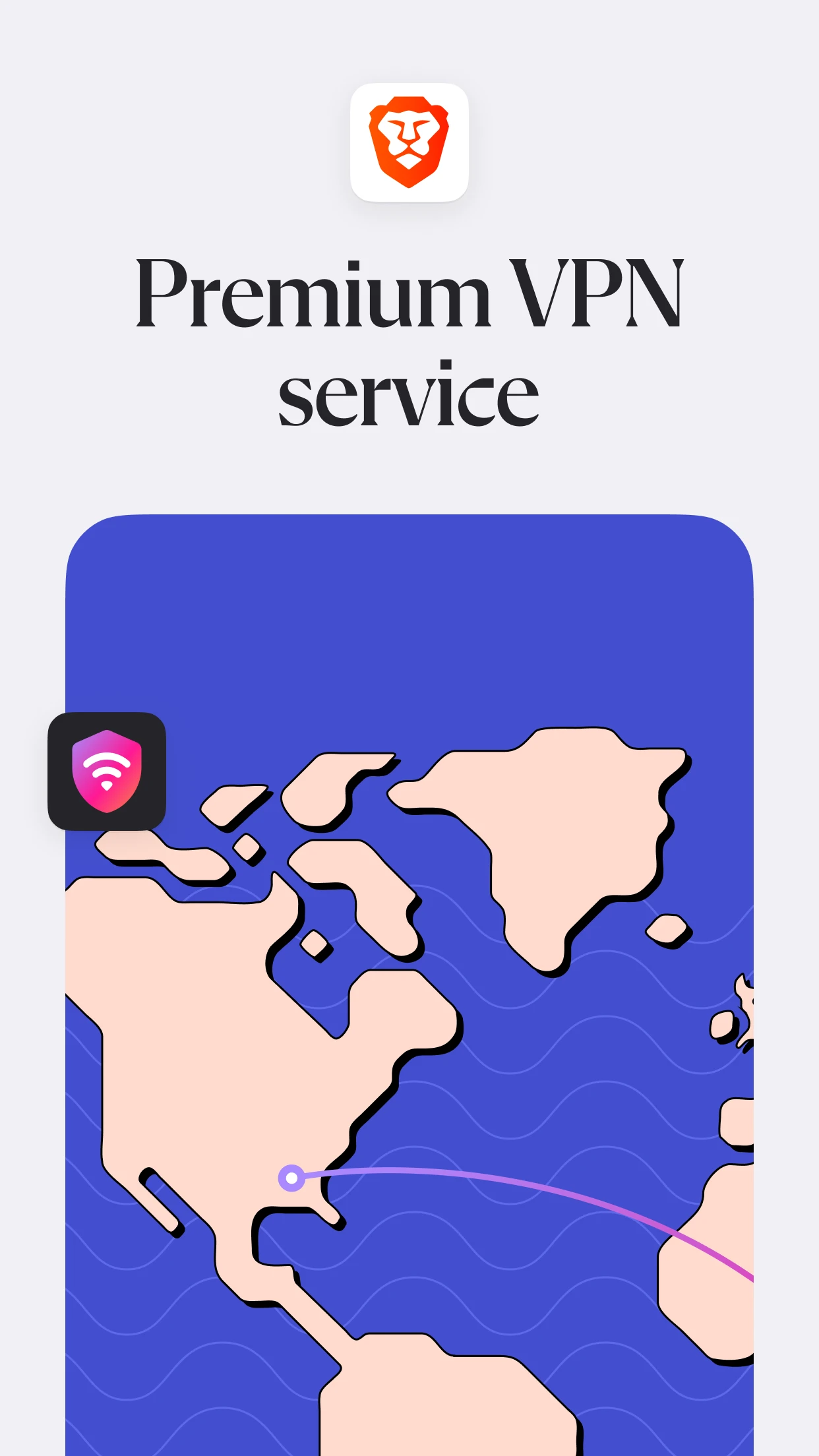 Brave Private Web Browser, VPN app store screenshot 6 — Communication (Android)
