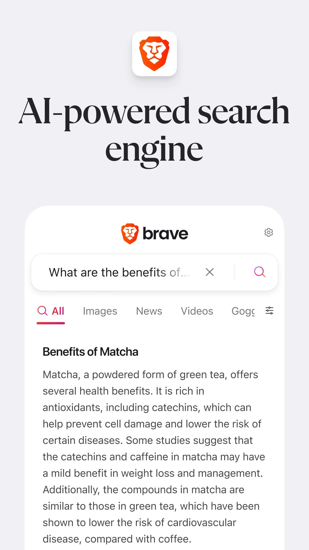 Brave Private Web Browser, VPN app store screenshot 7 — Communication (Android)