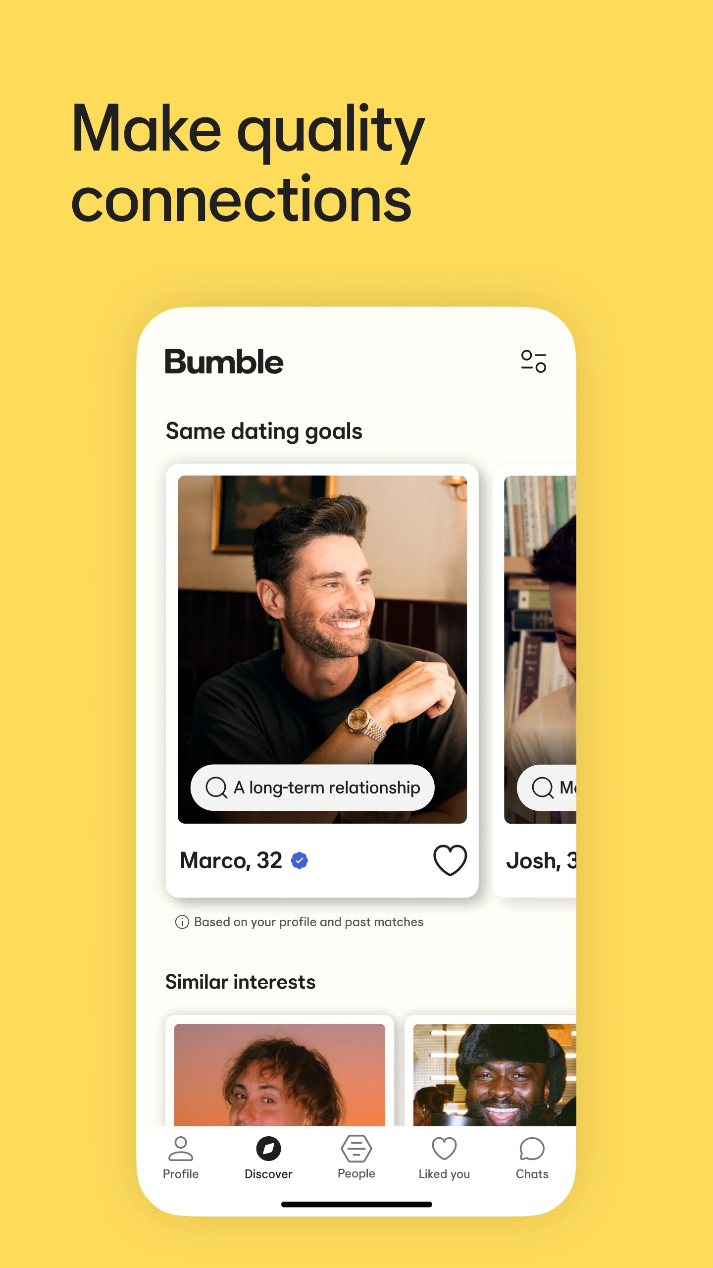 Bumble Dating App: Meet & Date app store screenshot 6 — Dating (Android)