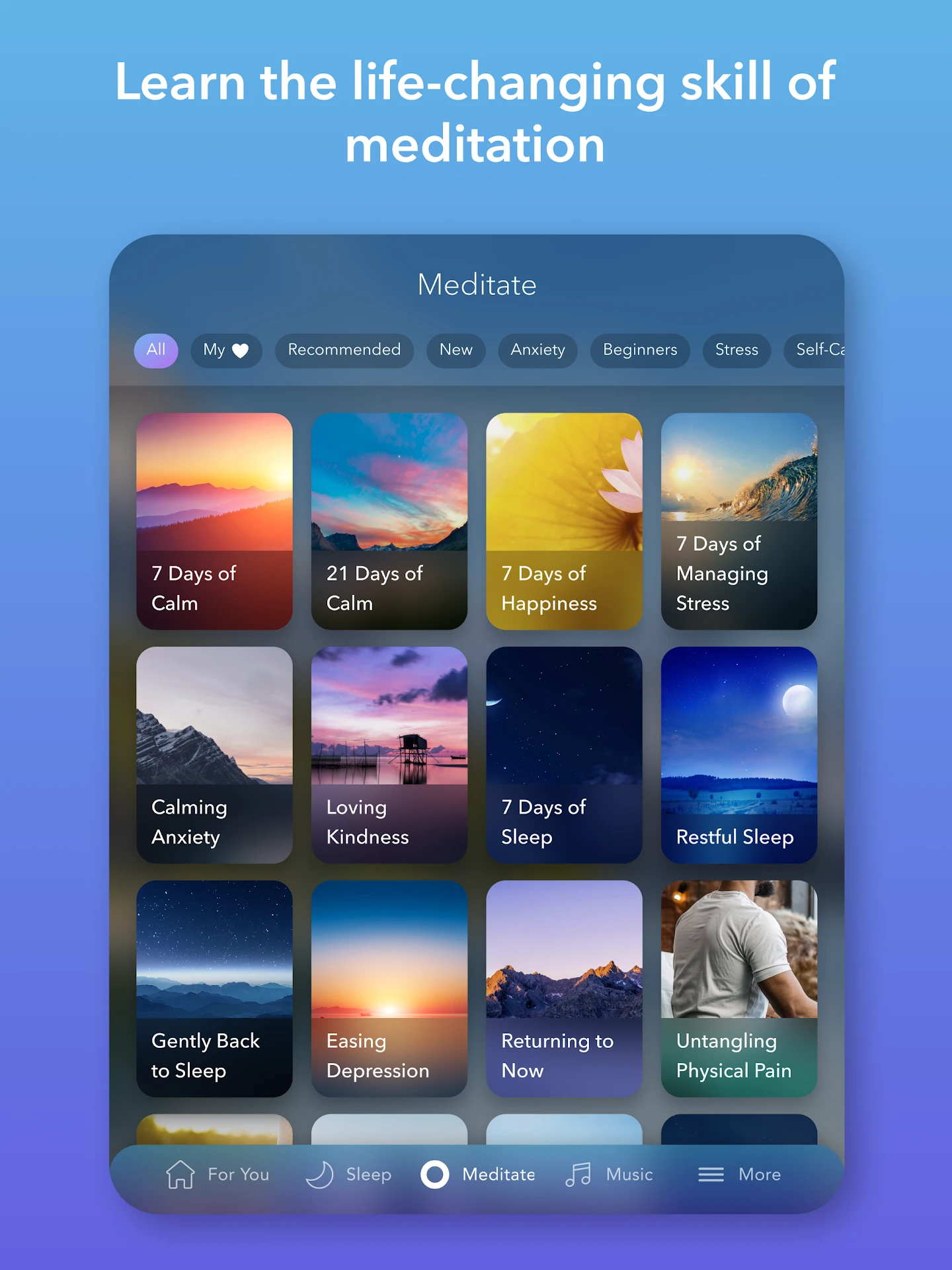 Calm - Sleep, Meditate, Relax app store screenshot 17 — Health And Fitness (Android)