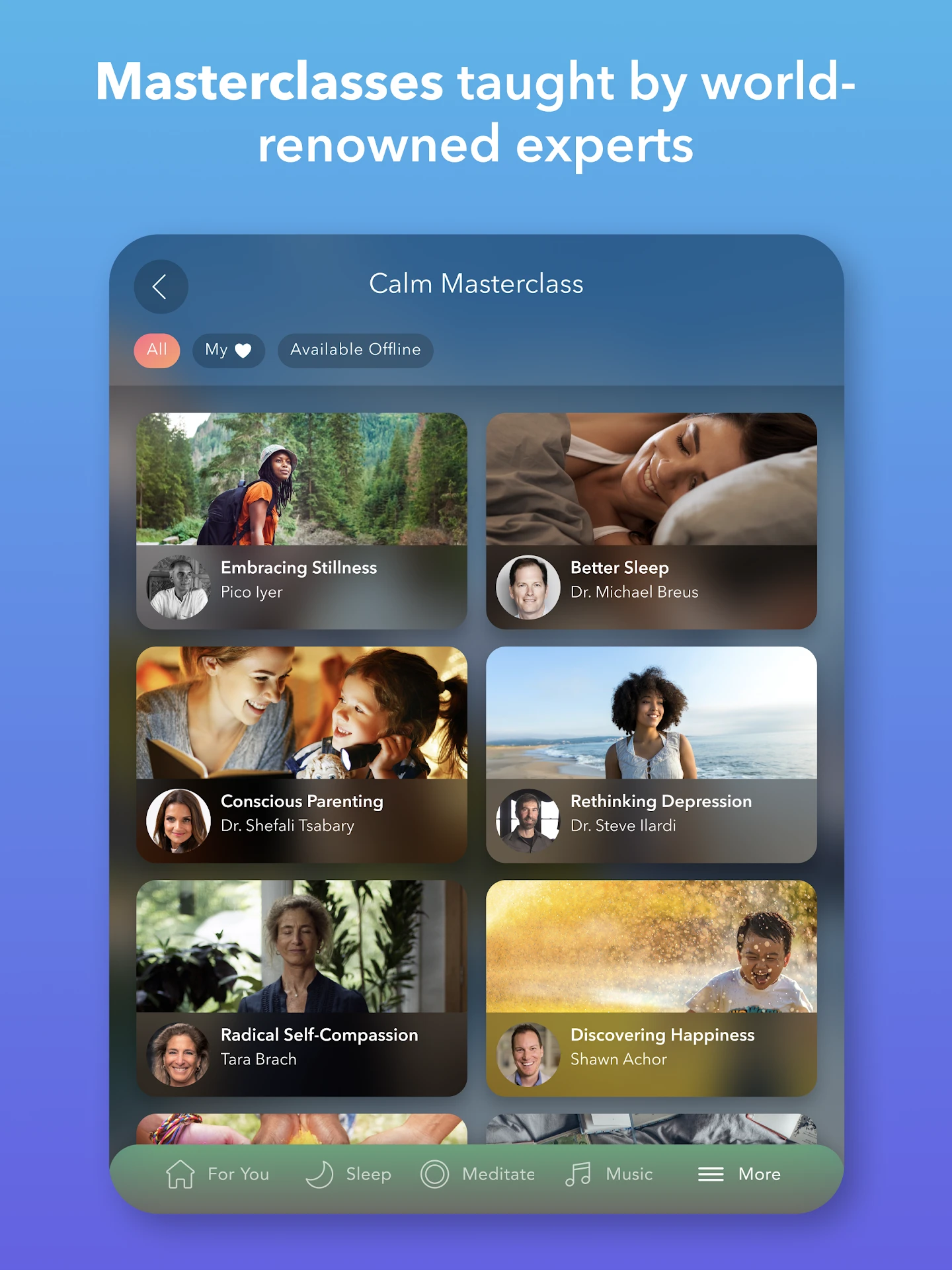 Calm - Sleep, Meditate, Relax app store screenshot 20 — Health And Fitness (Android)