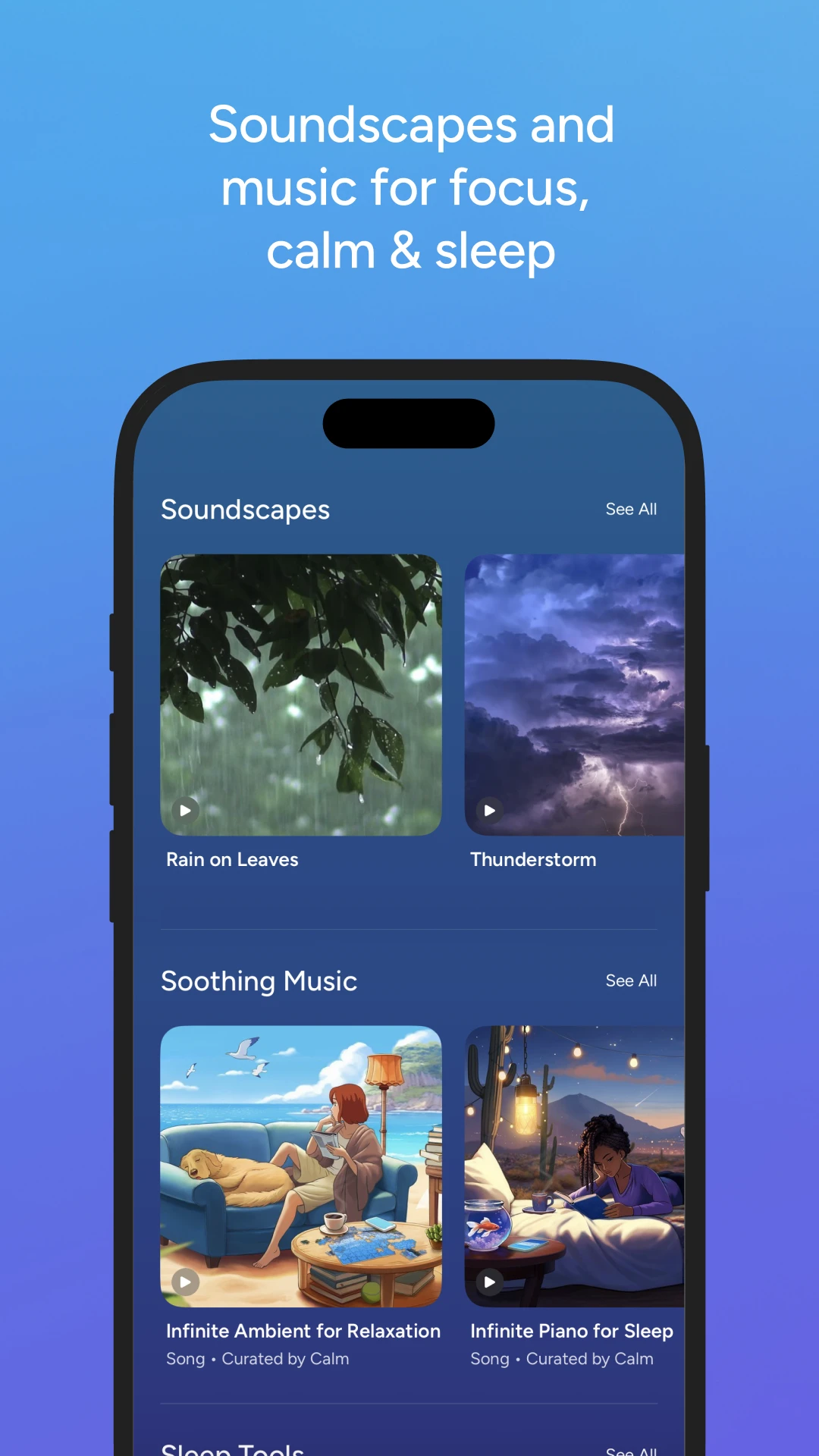 Calm - Sleep, Meditate, Relax app store screenshot 5 — Health And Fitness (Android)