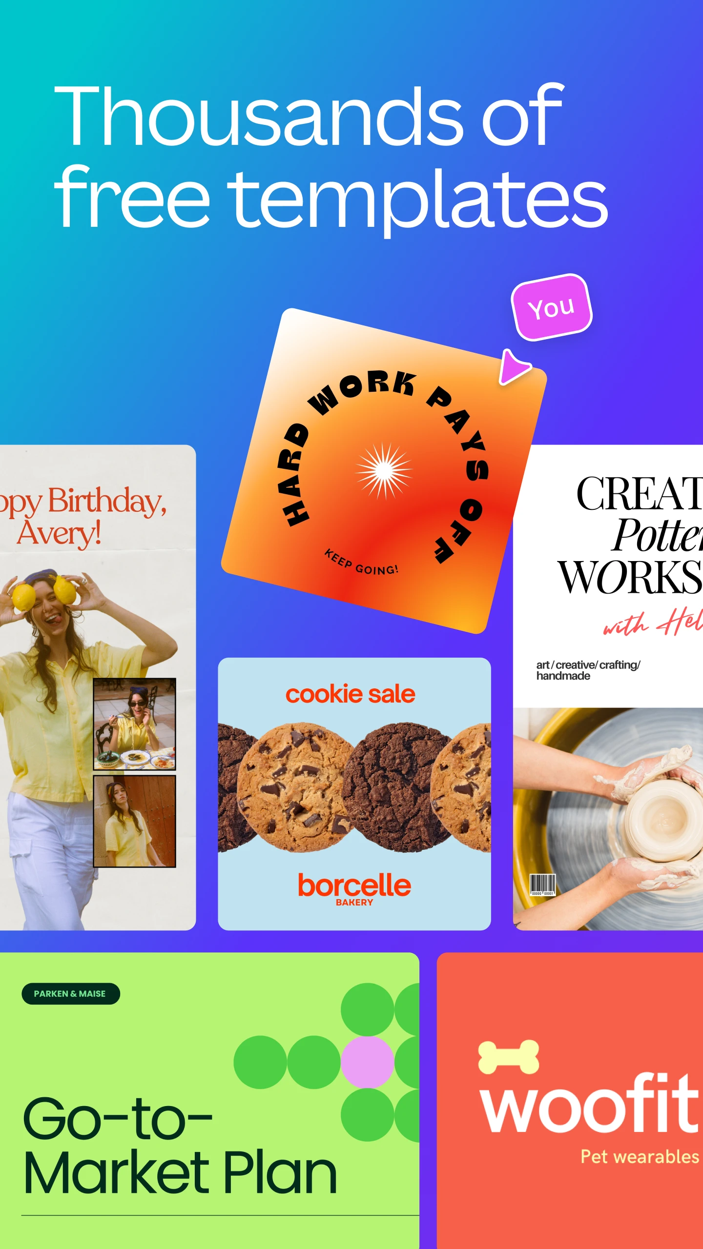 Canva: AI Photo & Video Editor app store screenshot 2 — Art And Design (Android)
