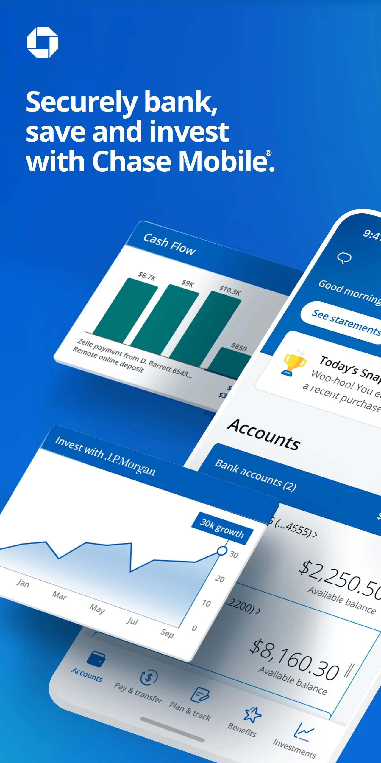 Chase Mobile app store screenshot 1 — Finance (Android)