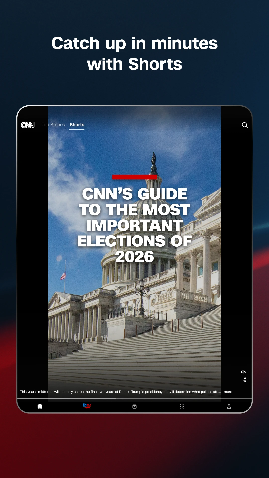CNN: Live & Breaking News app store screenshot 10 — News And Magazines (Android)
