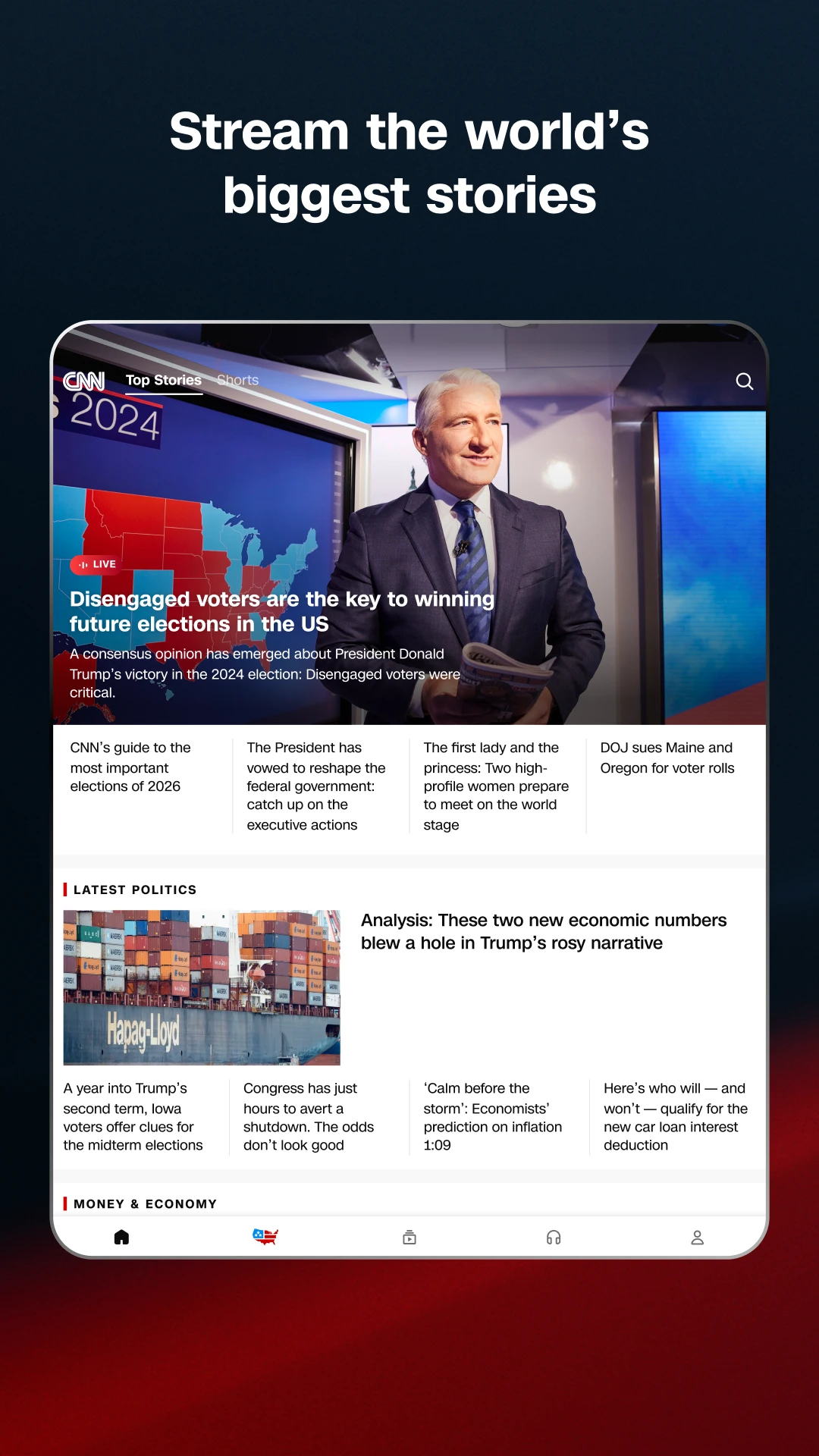 CNN: Live & Breaking News app store screenshot 17 — News And Magazines (Android)
