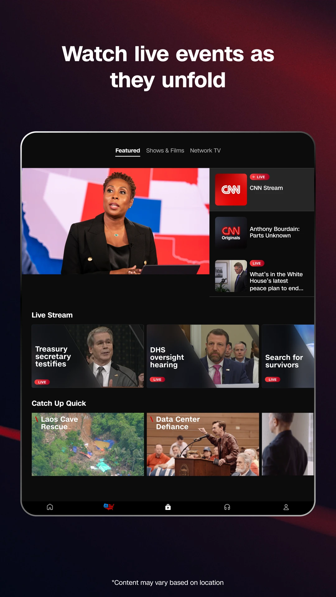 CNN: Live & Breaking News app store screenshot 20 — News And Magazines (Android)