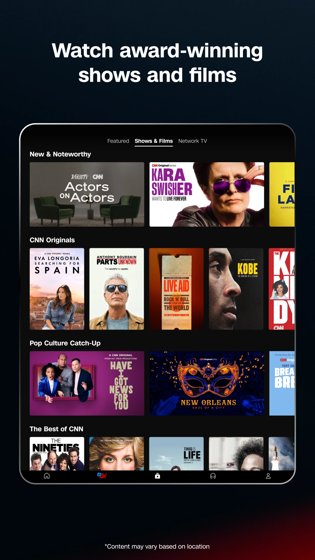 CNN: Live & Breaking News app store screenshot 21 — News And Magazines (Android)
