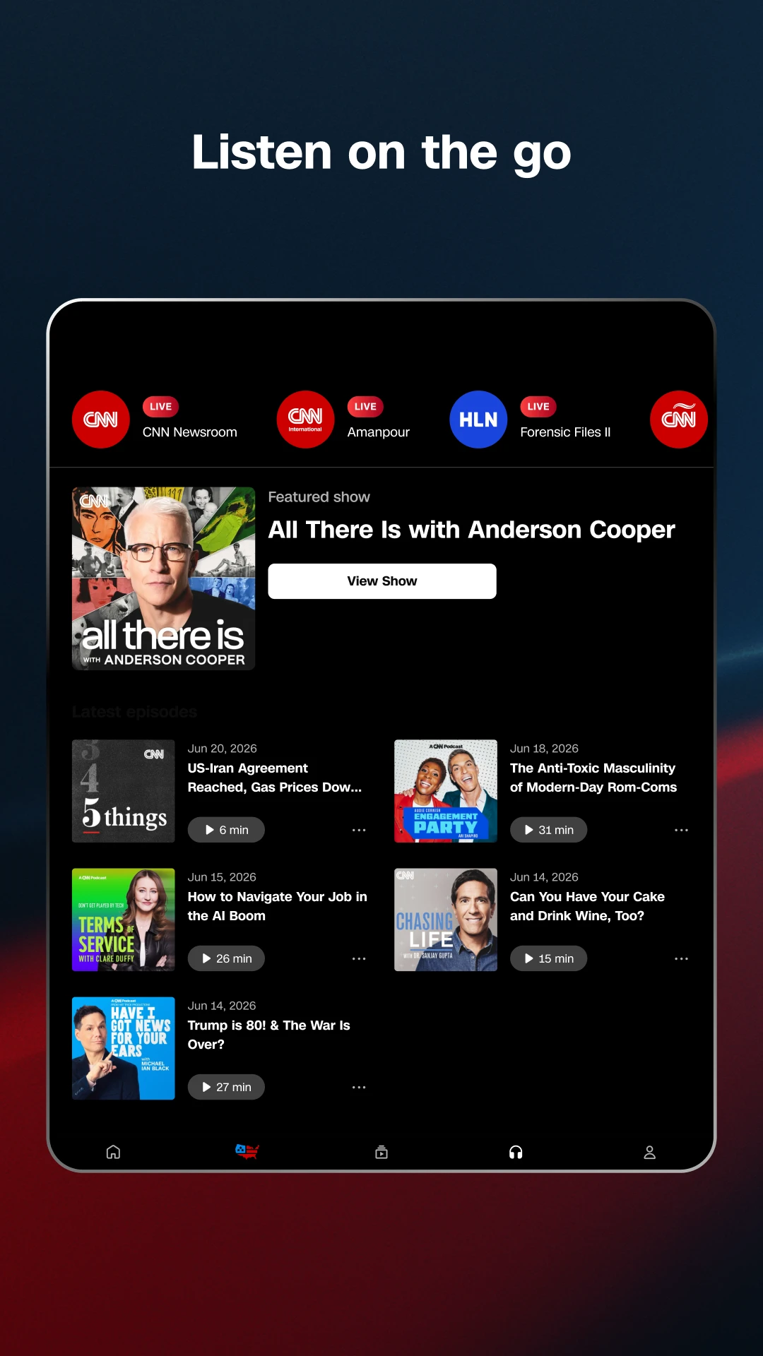 CNN: Live & Breaking News app store screenshot 23 — News And Magazines (Android)