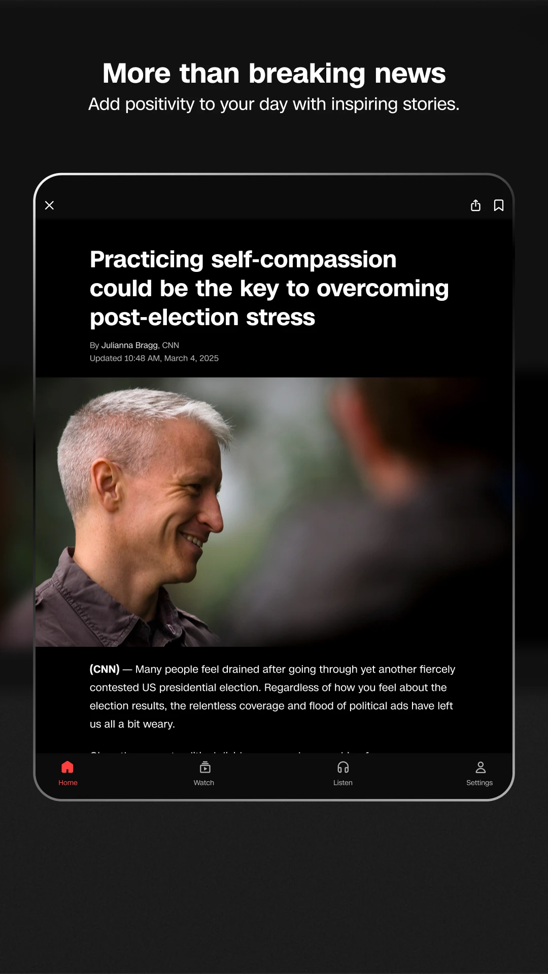 CNN: Live & Breaking News app store screenshot 16 — News And Magazines (Android)