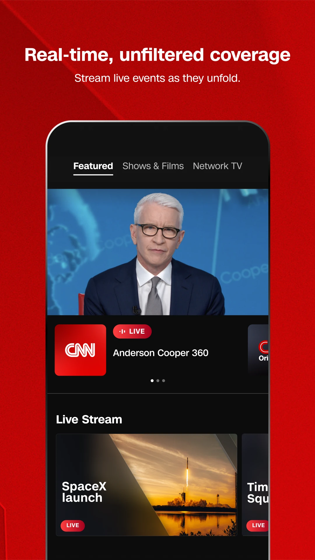 CNN: Live & Breaking News app store screenshot 2 — News And Magazines (Android)