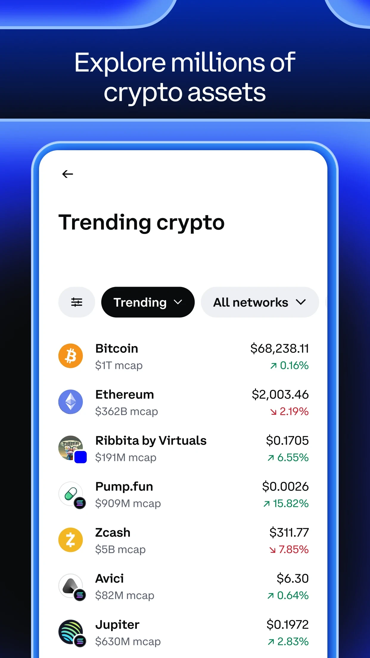 Coinbase: Buy Crypto & Stocks app store screenshot 2 — Finance (Android)