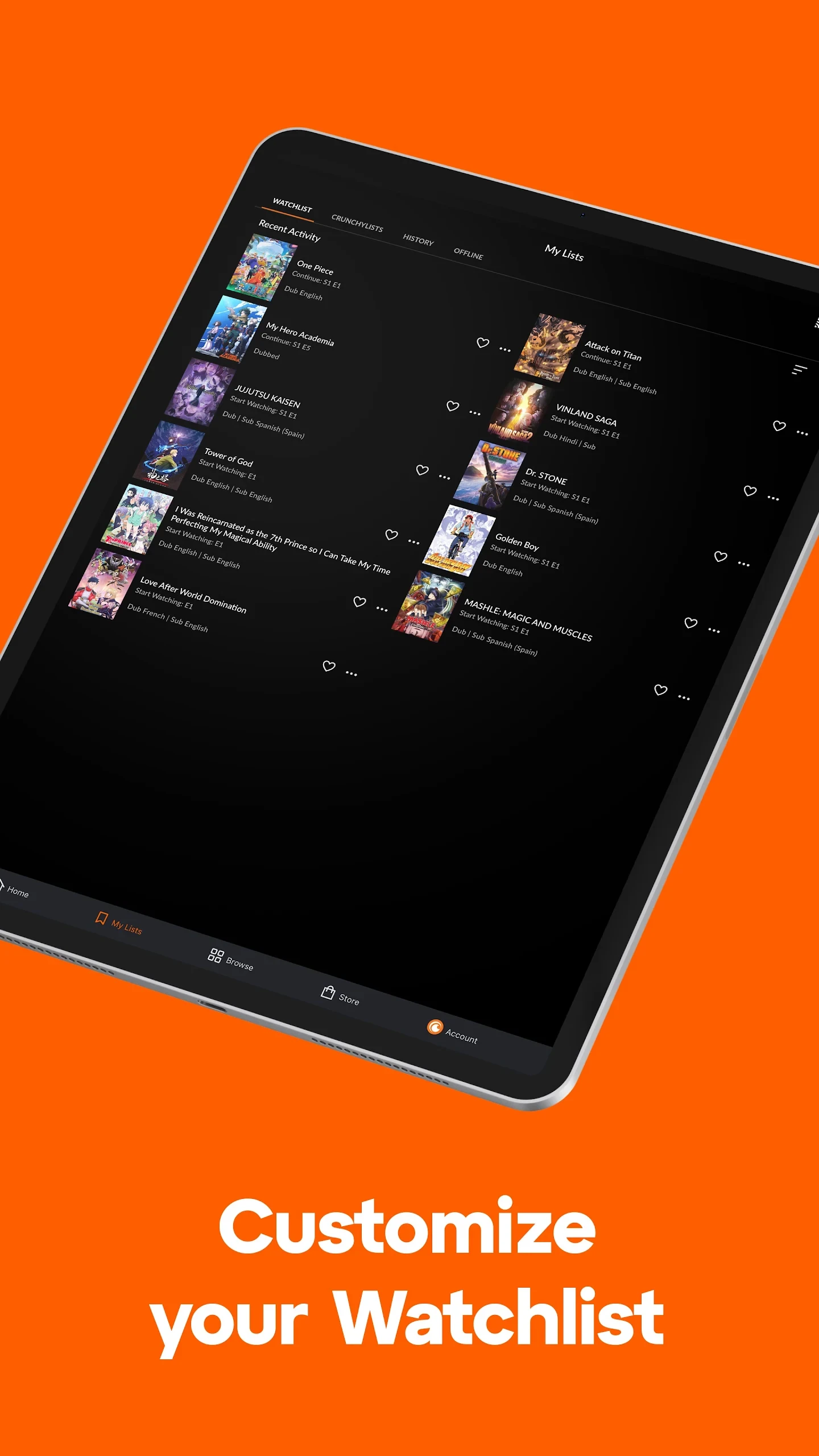 Crunchyroll: Anime Streaming app store screenshot 10 — Entertainment (Android)
