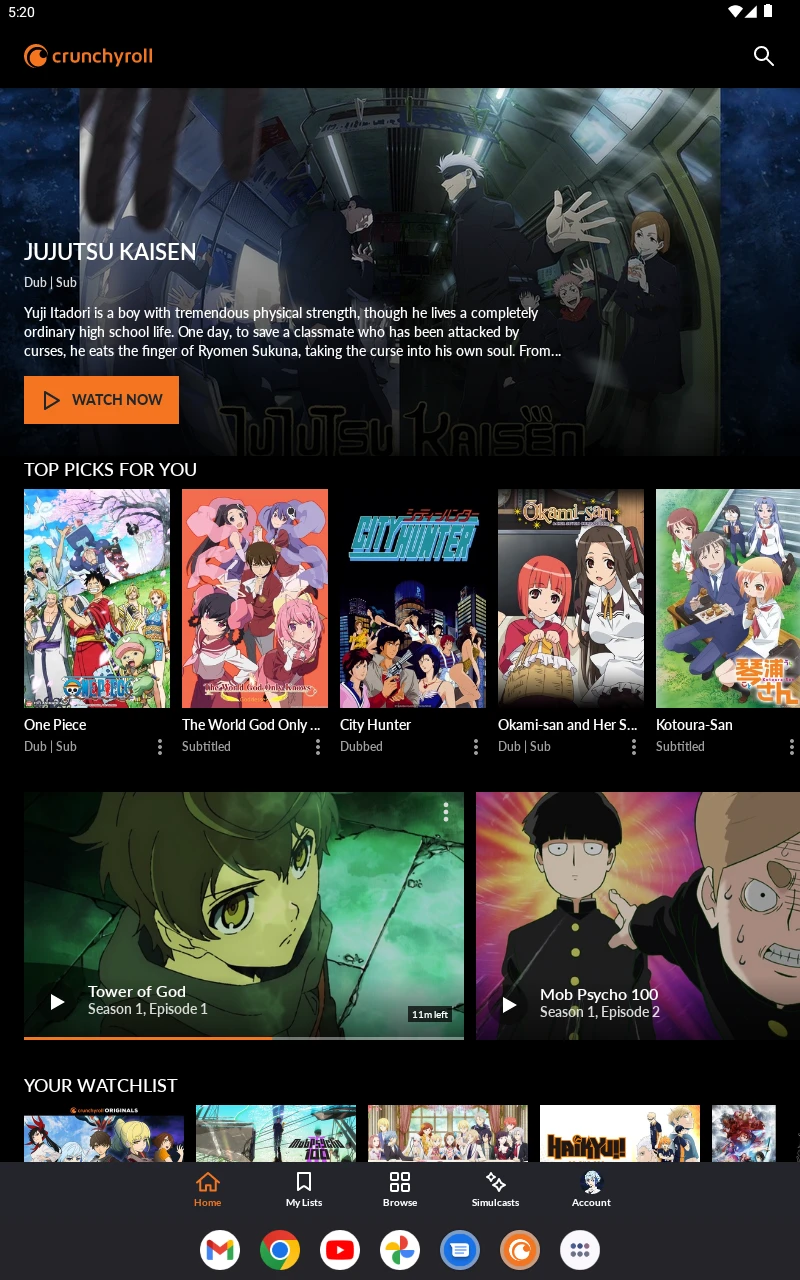 Crunchyroll: Anime Streaming app store screenshot 21 — Entertainment (Android)