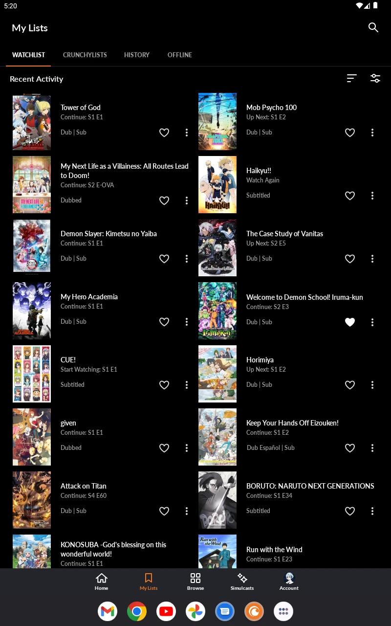 Crunchyroll: Anime Streaming app store screenshot 22 — Entertainment (Android)