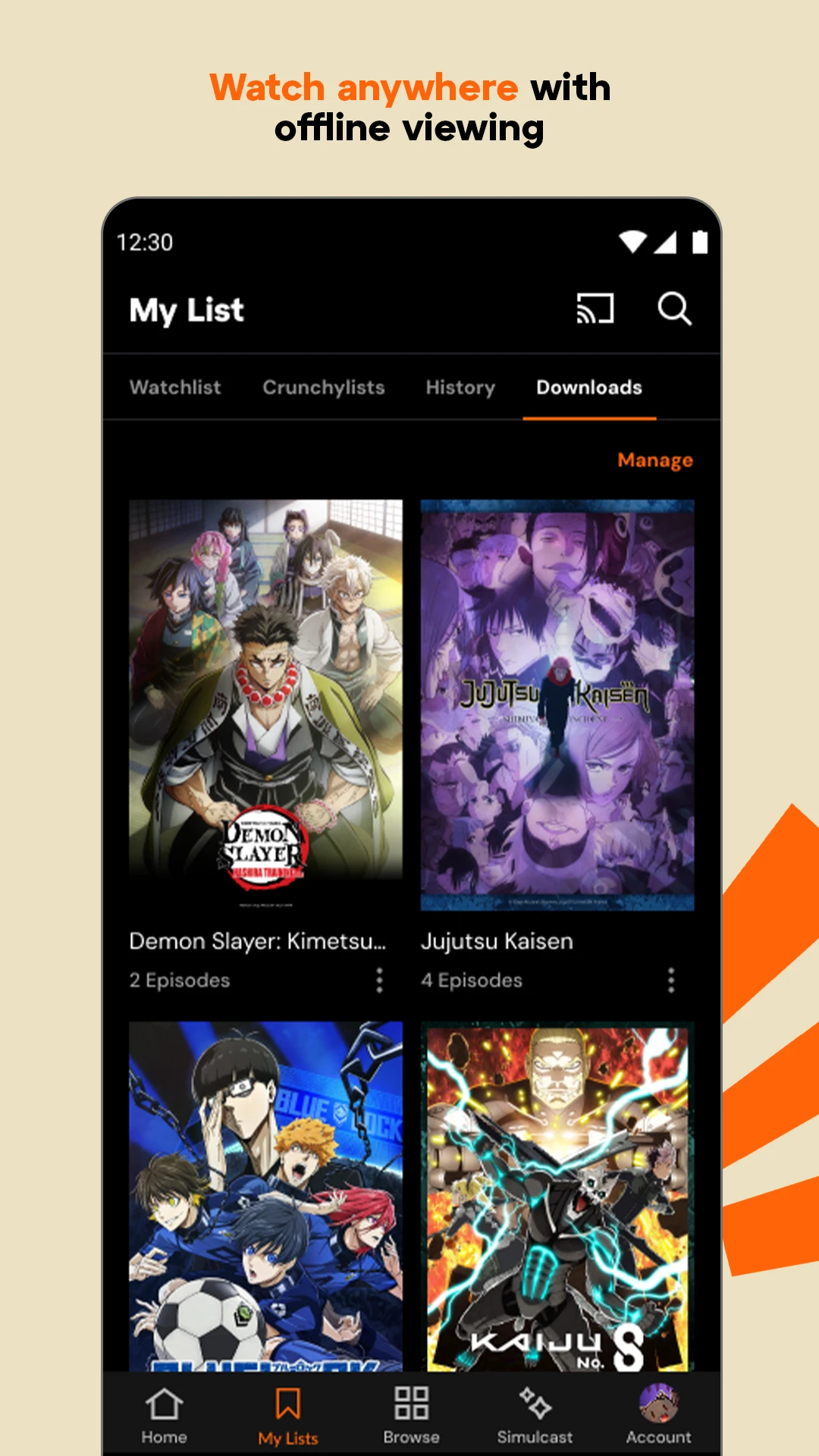 Crunchyroll: Anime Streaming app store screenshot 5 — Entertainment (Android)