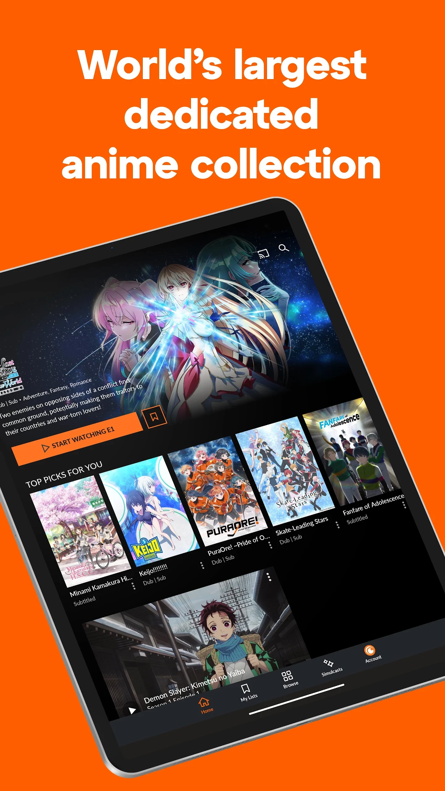 Crunchyroll: Anime Streaming app store screenshot 7 — Entertainment (Android)