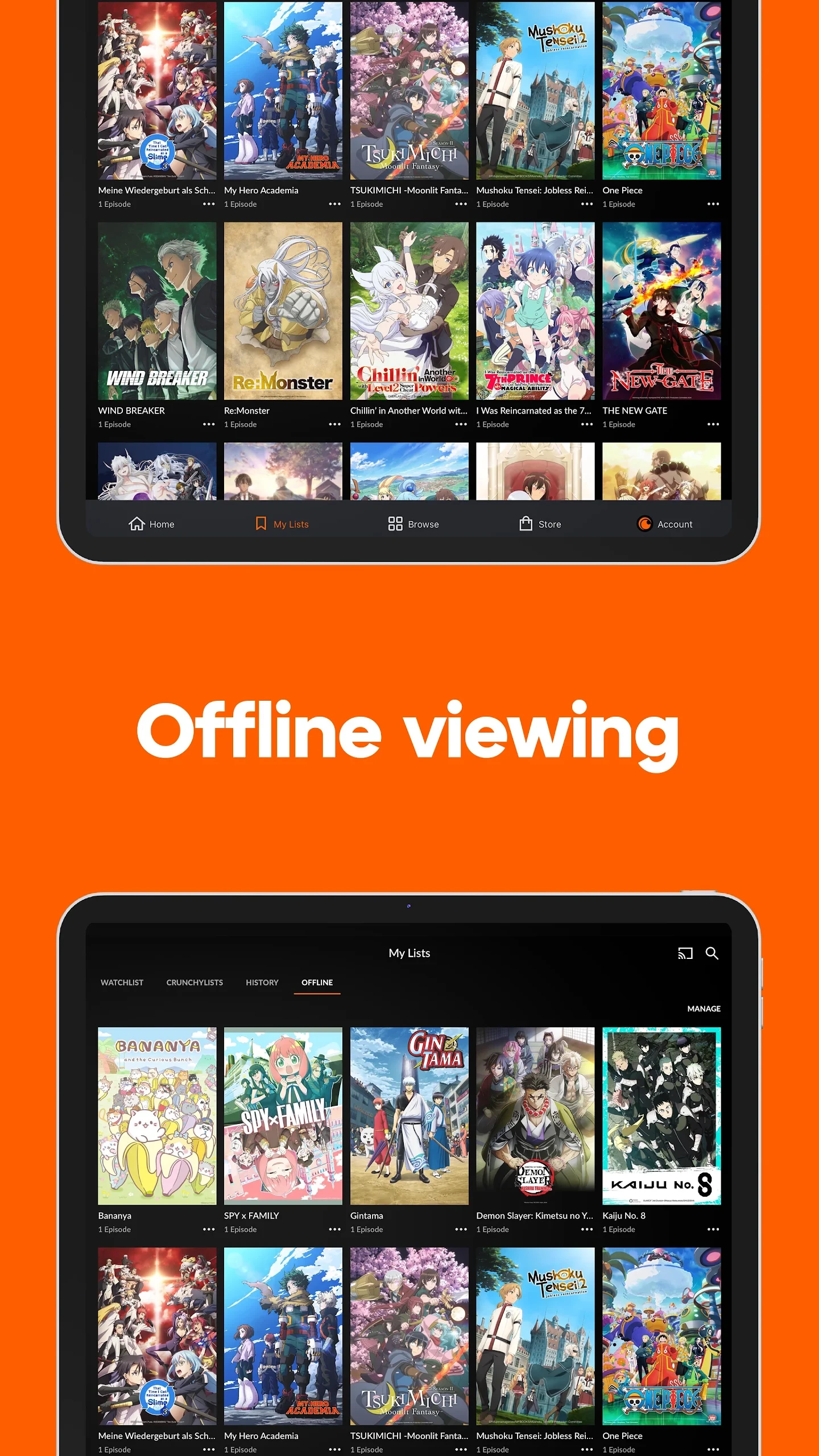 Crunchyroll: Anime Streaming app store screenshot 9 — Entertainment (Android)