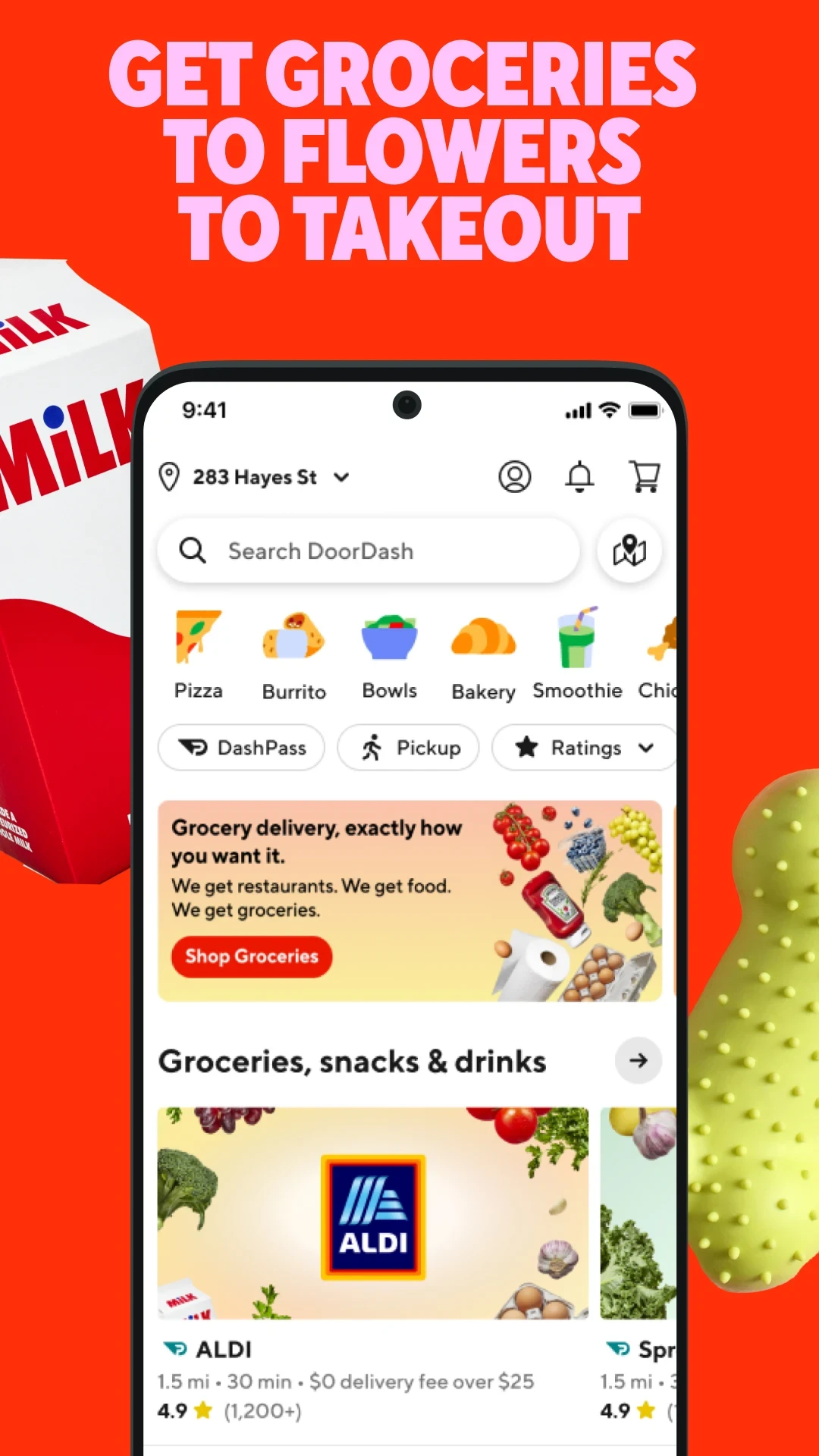 DoorDash: Food, Grocery, More app store screenshot 2 — Food And Drink (Android)
