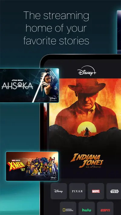 Disney+ app store screenshot 1 — Entertainment (Android)