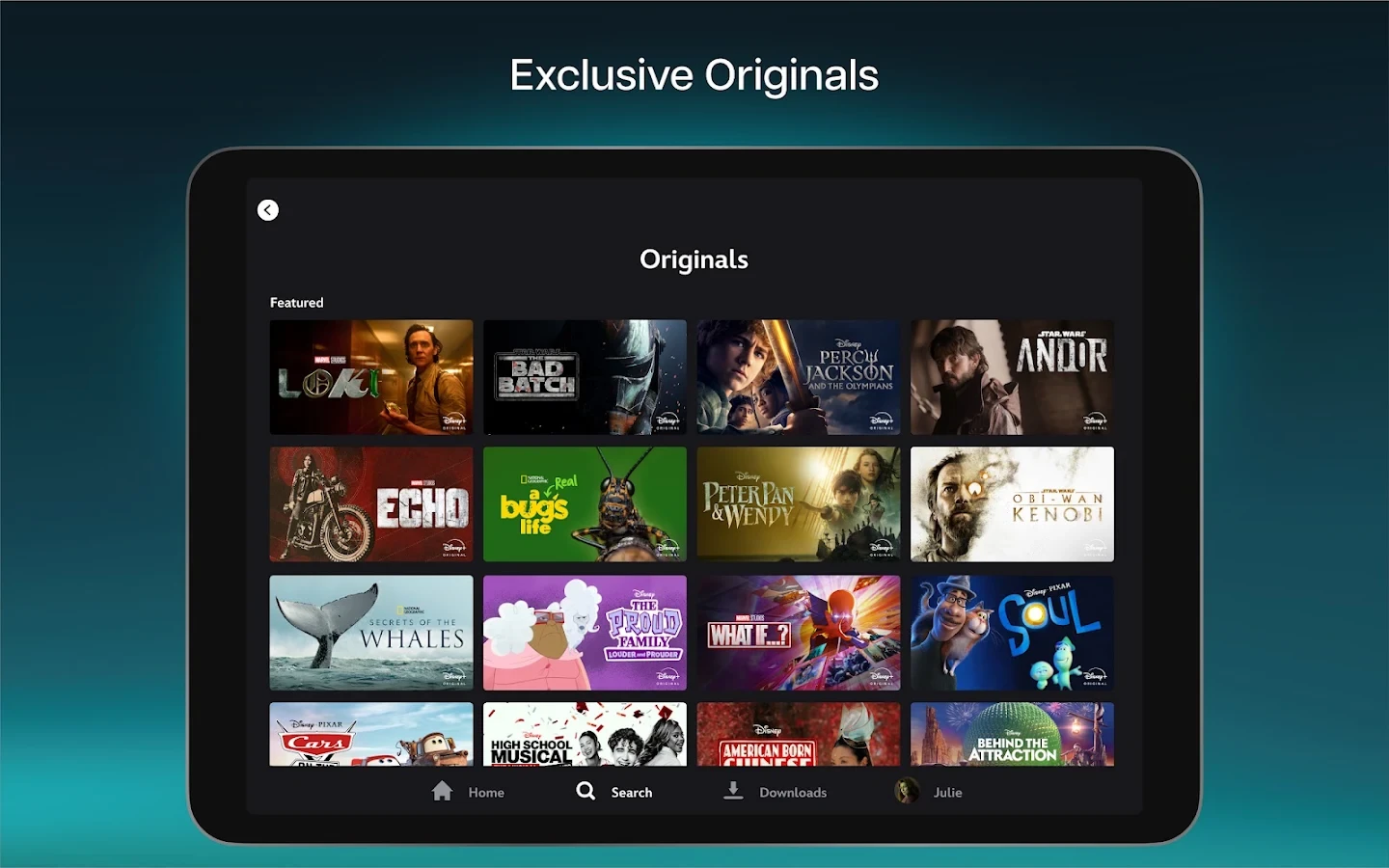 Disney+ app store screenshot 9 — Entertainment (Android)