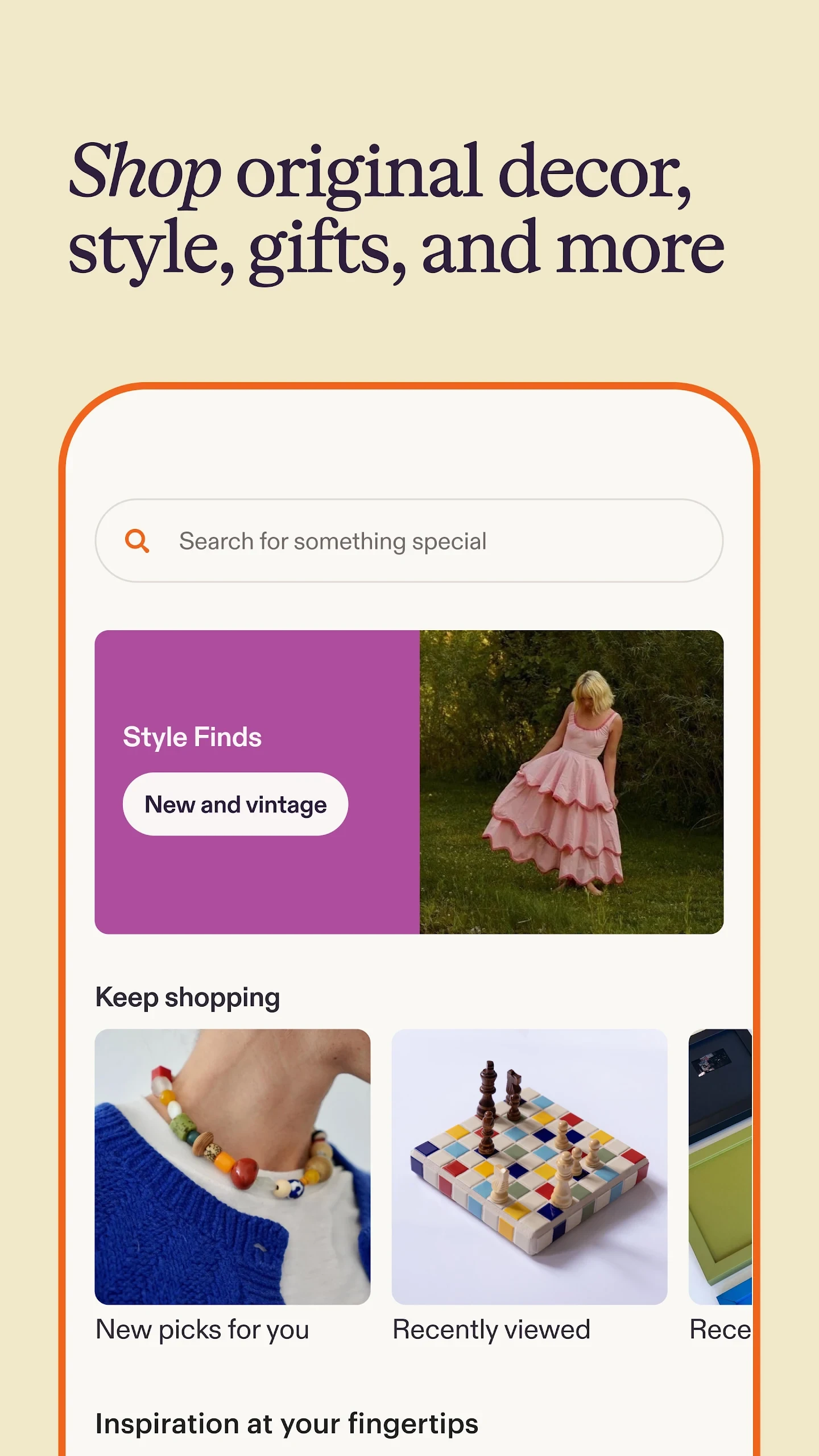 Etsy: Shop Home, Style & More app store screenshot 2 — Shopping (Android)