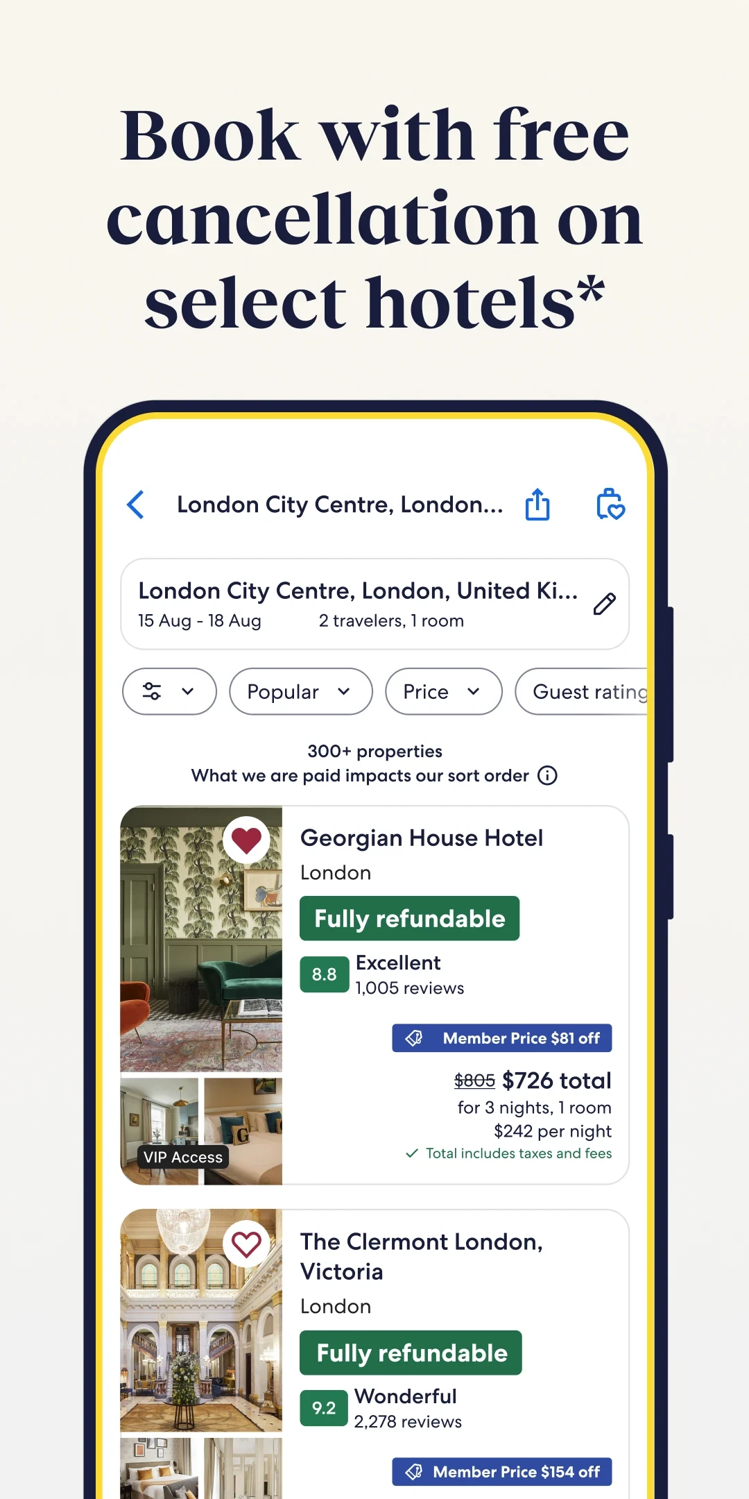 Expedia: Hotels, Flights, Cars app store screenshot 7 — Travel And Local (Android)