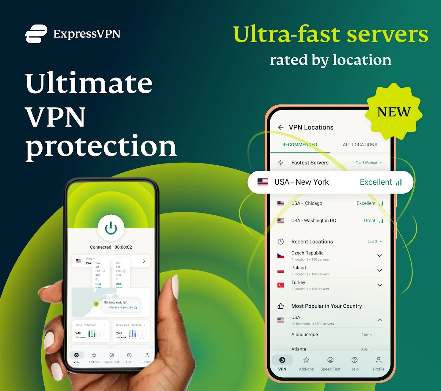 ExpressVPN: VPN Fast & Secure app store screenshot 1 — Tools (Android)