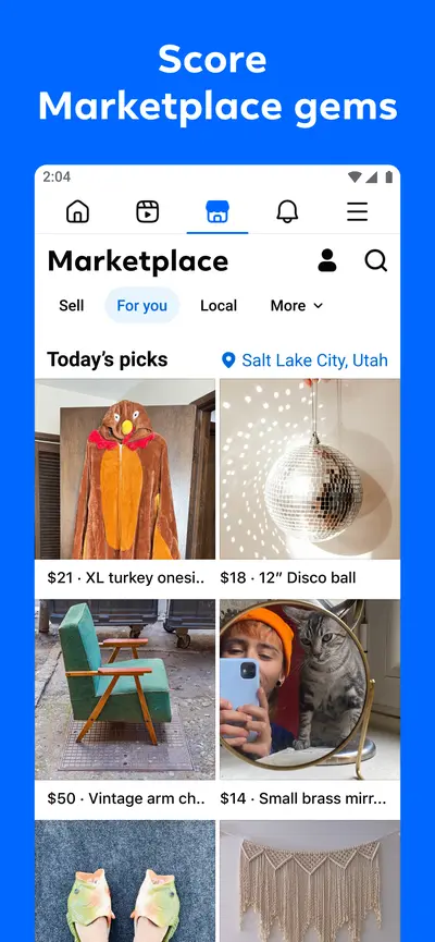 Facebook app store screenshot 1 — Social (Android)
