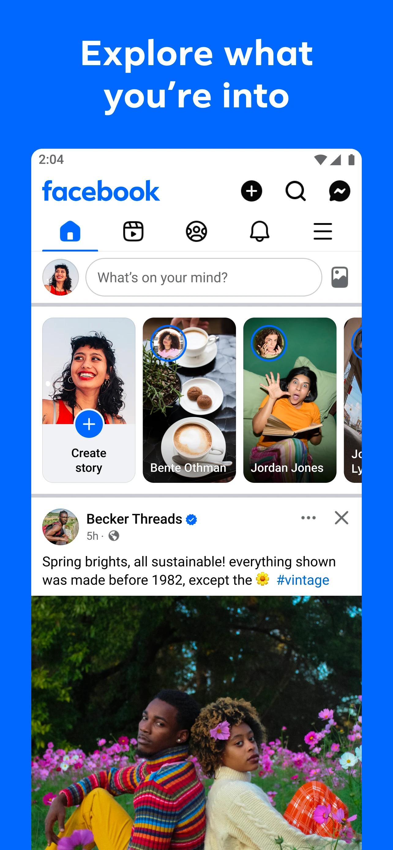 Facebook app store screenshot 4 — Social (Android)