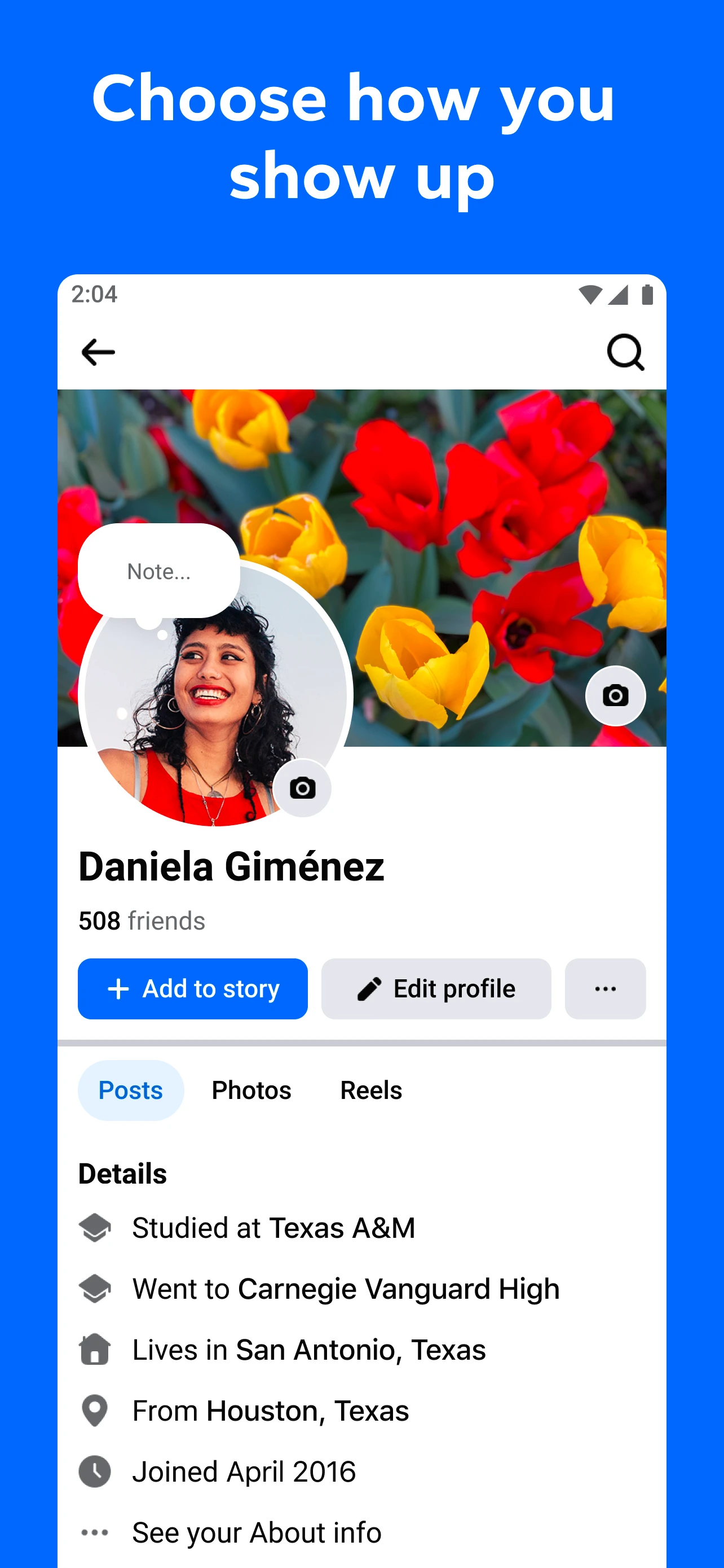 Facebook app store screenshot 6 — Social (Android)