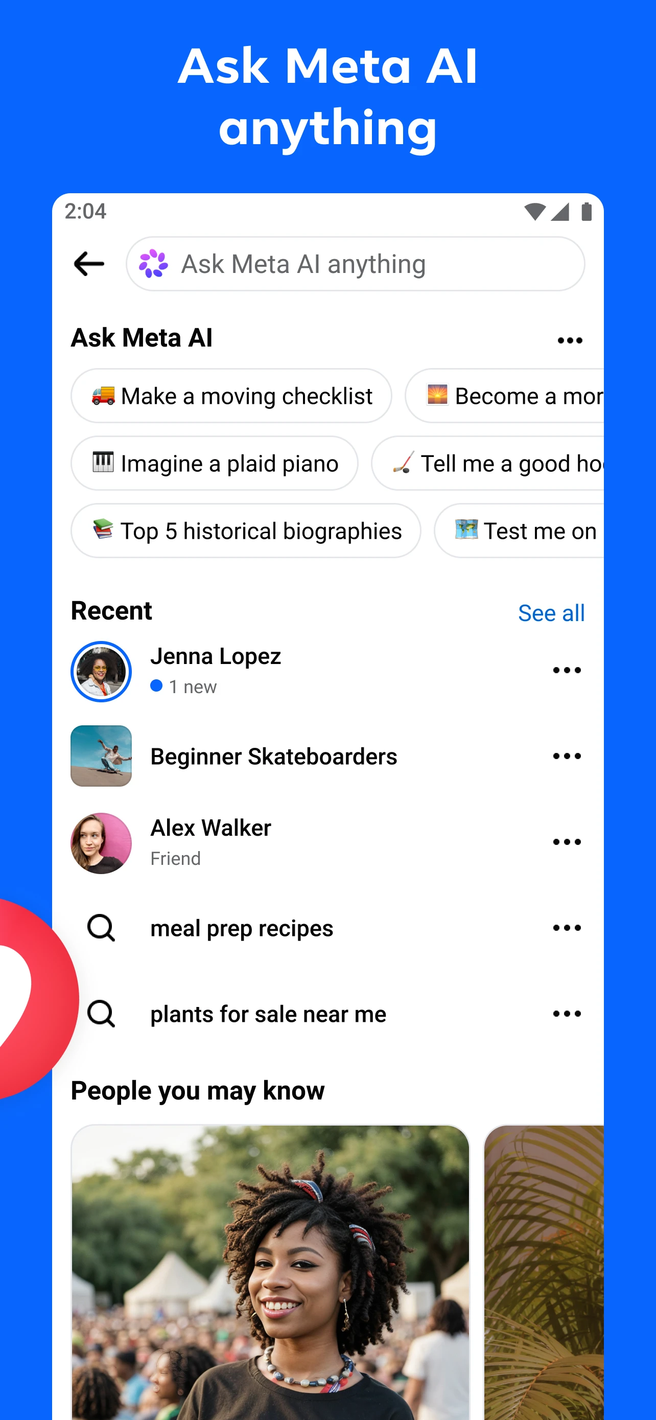 Facebook app store screenshot 7 — Social (Android)