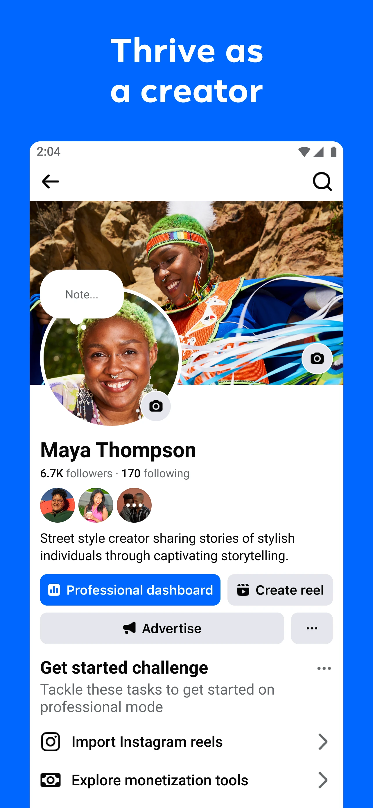Facebook app store screenshot 8 — Social (Android)