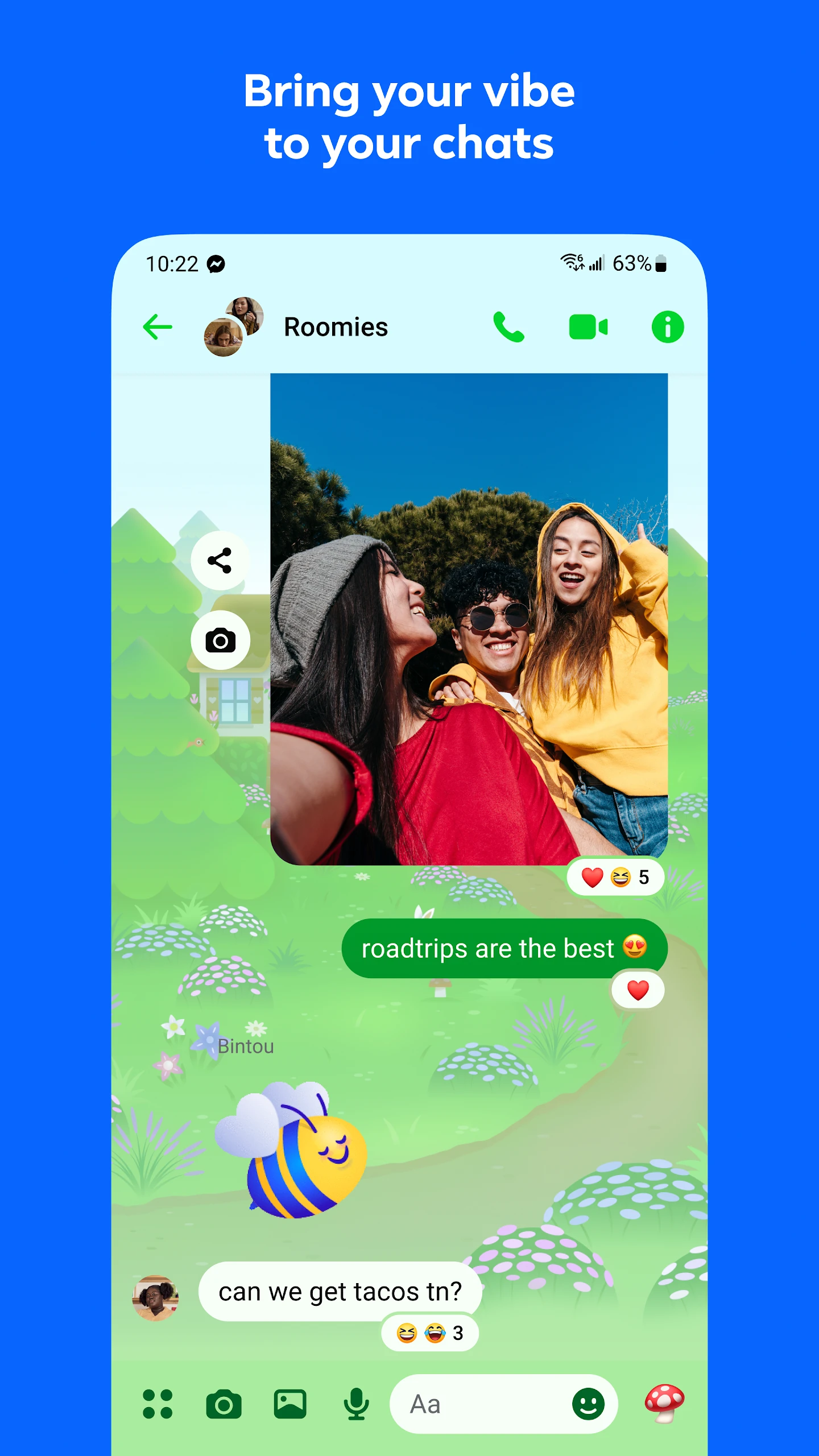 Messenger app store screenshot 2 — Communication (Android)