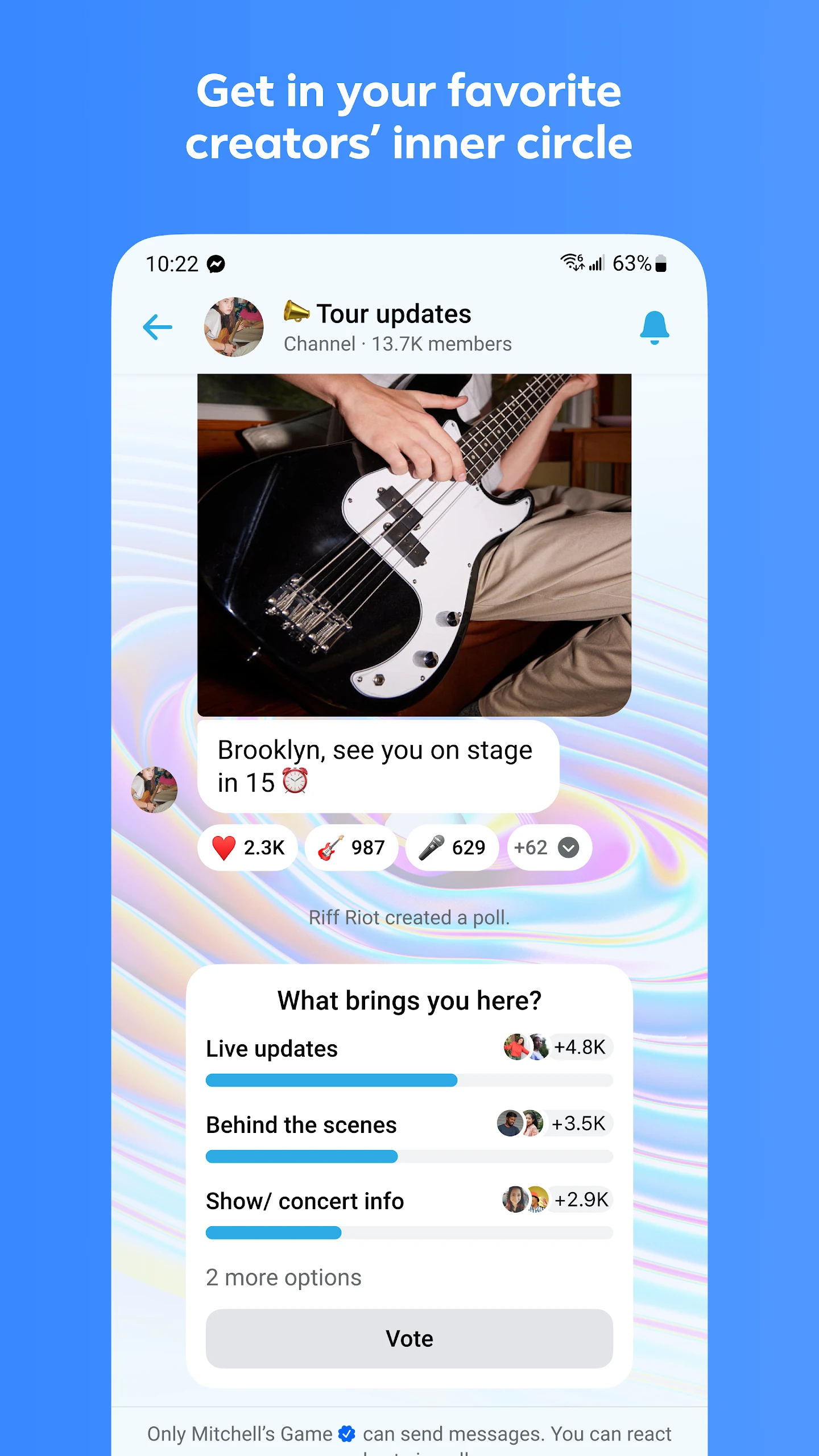 Messenger app store screenshot 6 — Communication (Android)