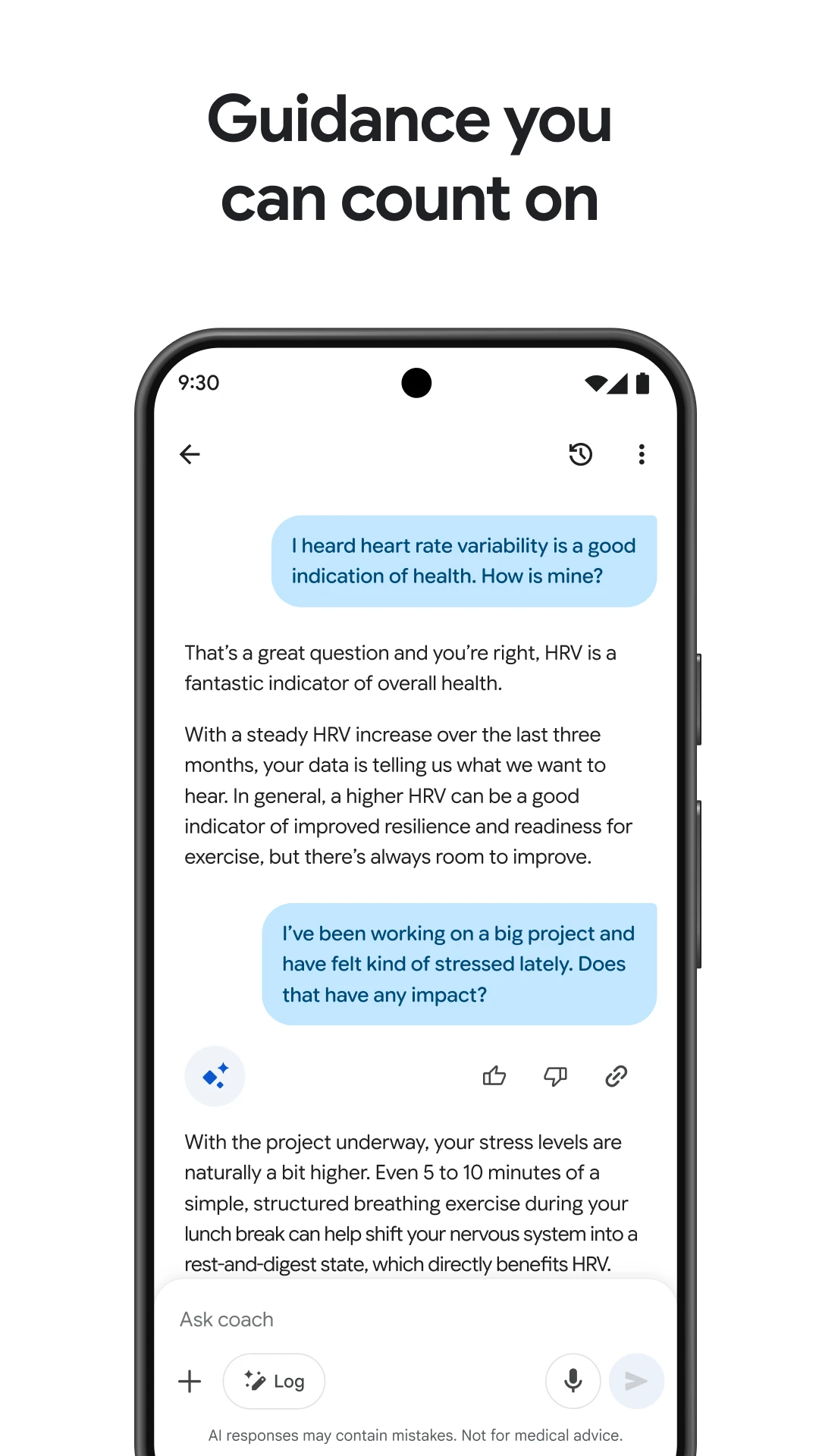 Google Health (Fitbit) app store screenshot 5 — Health And Fitness (Android)
