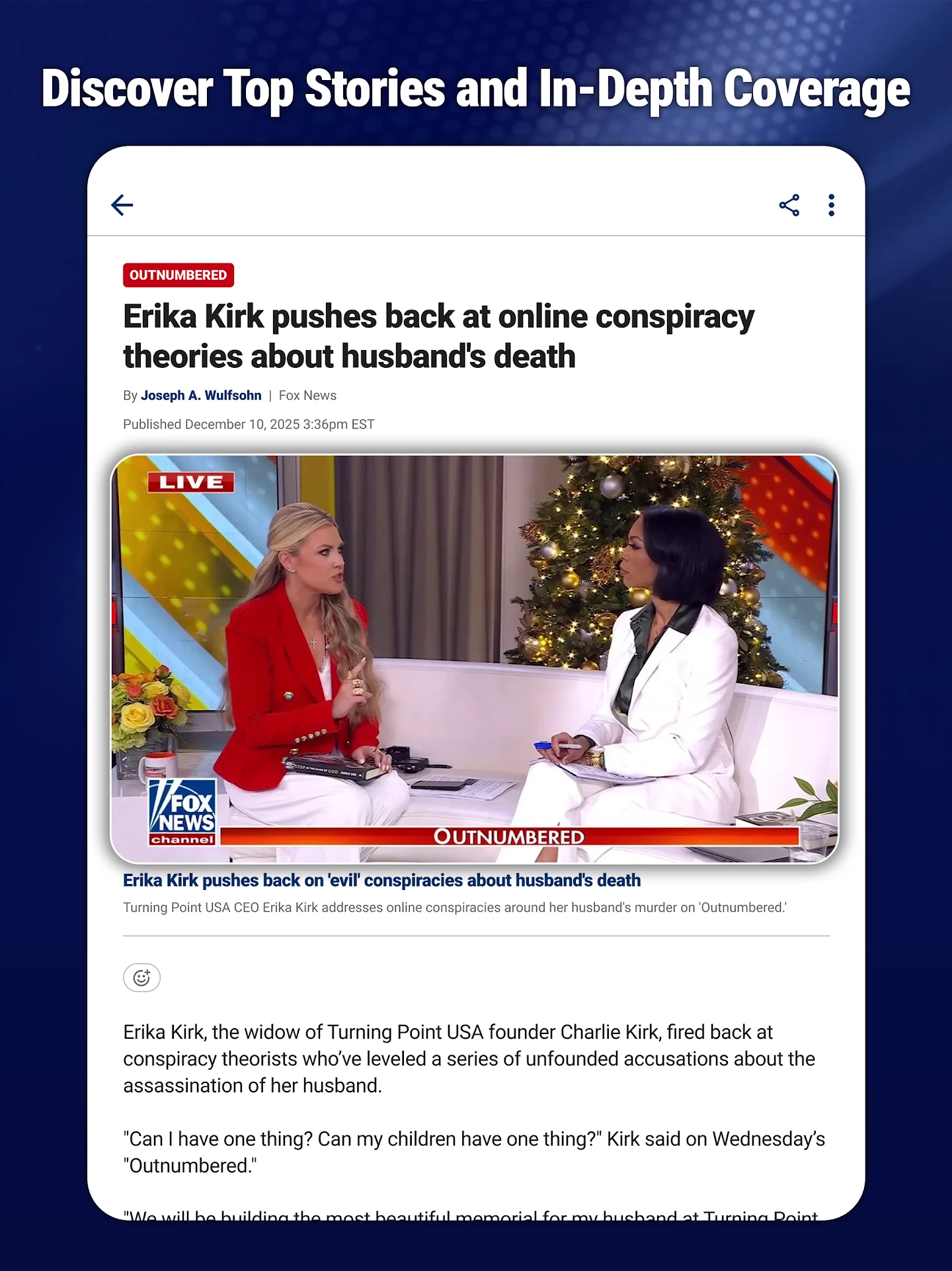FOX News - Daily Breaking News app store screenshot 10 — News And Magazines (Android)