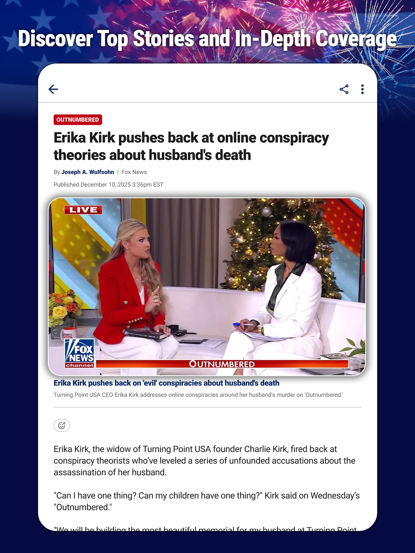 FOX News - Daily Breaking News app store screenshot 13 — News And Magazines (Android)