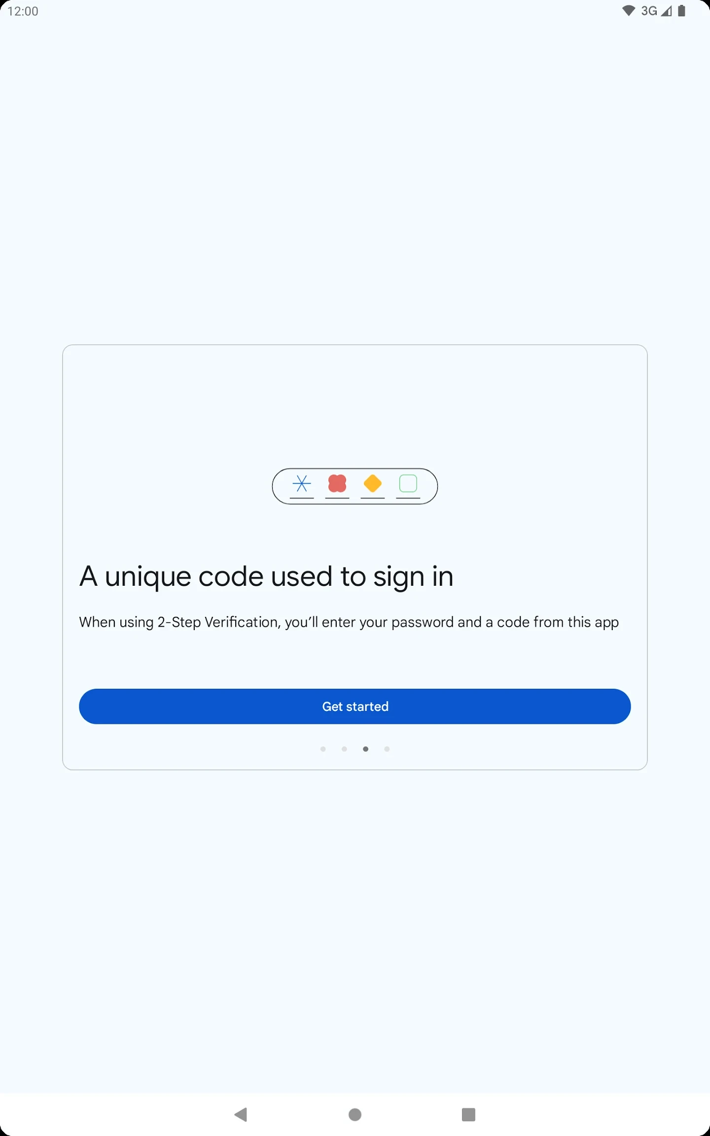 Google Authenticator app store screenshot 10 — Tools (Android)