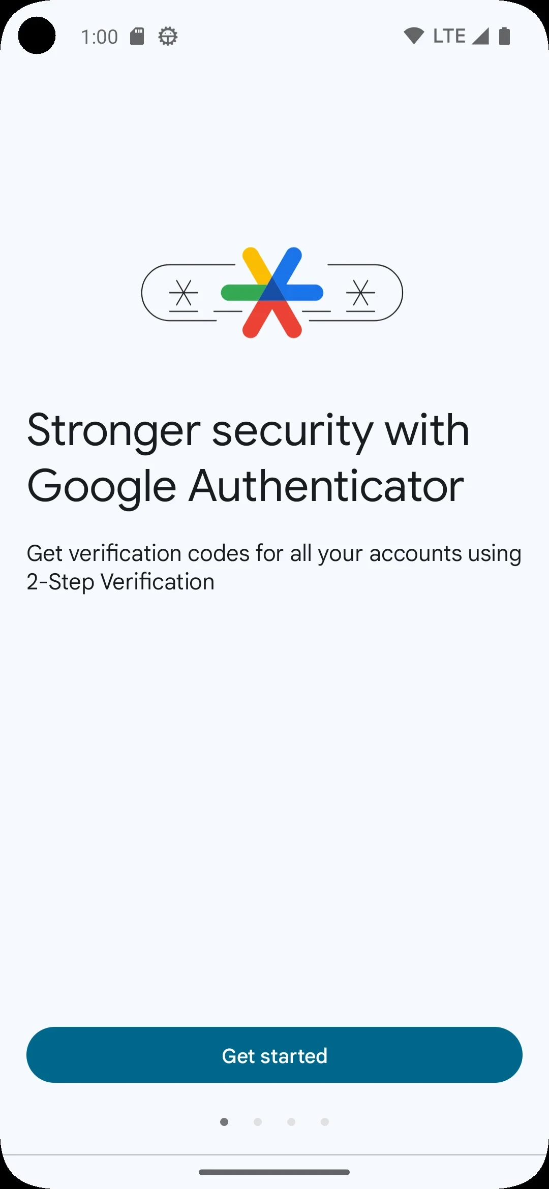 Google Authenticator app store screenshot 1 — Tools (Android)