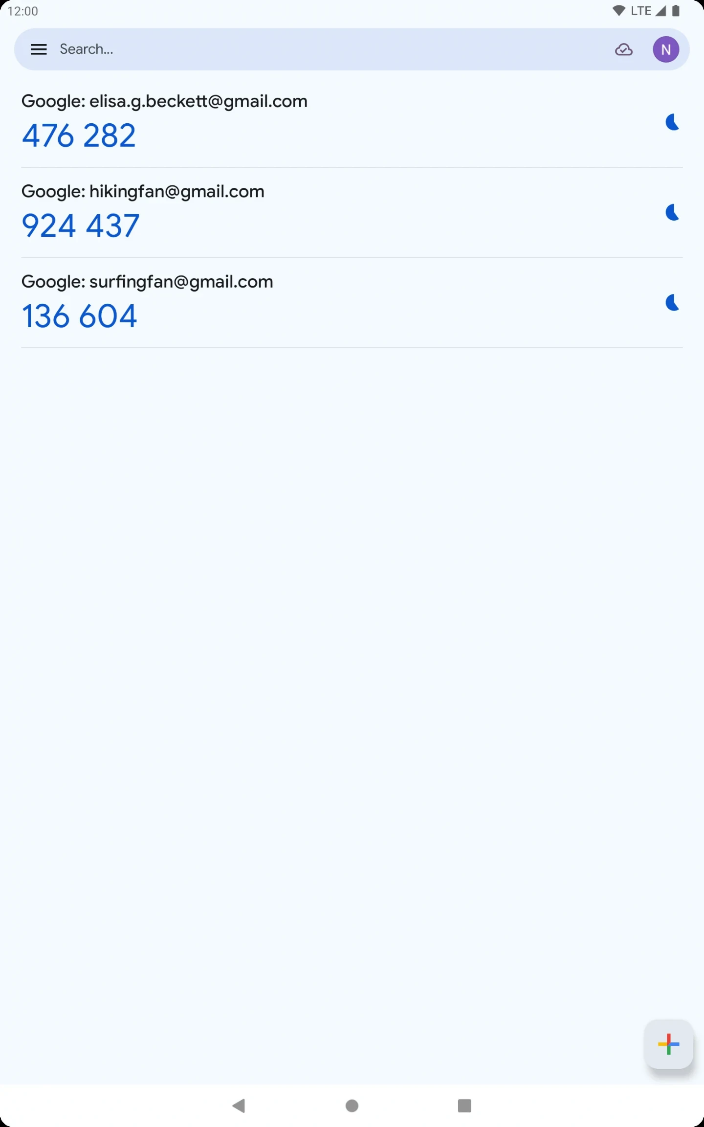 Google Authenticator app store screenshot 12 — Tools (Android)