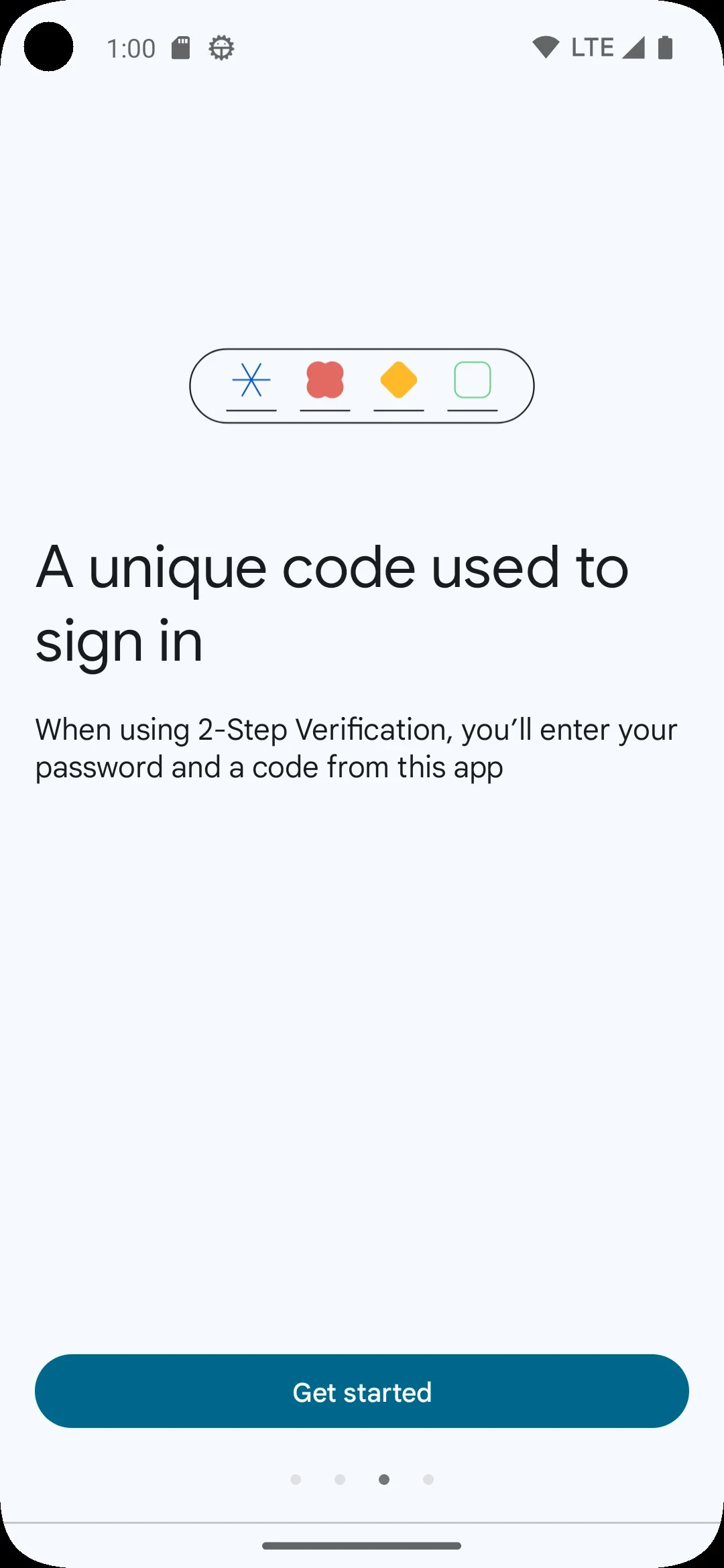 Google Authenticator app store screenshot 3 — Tools (Android)