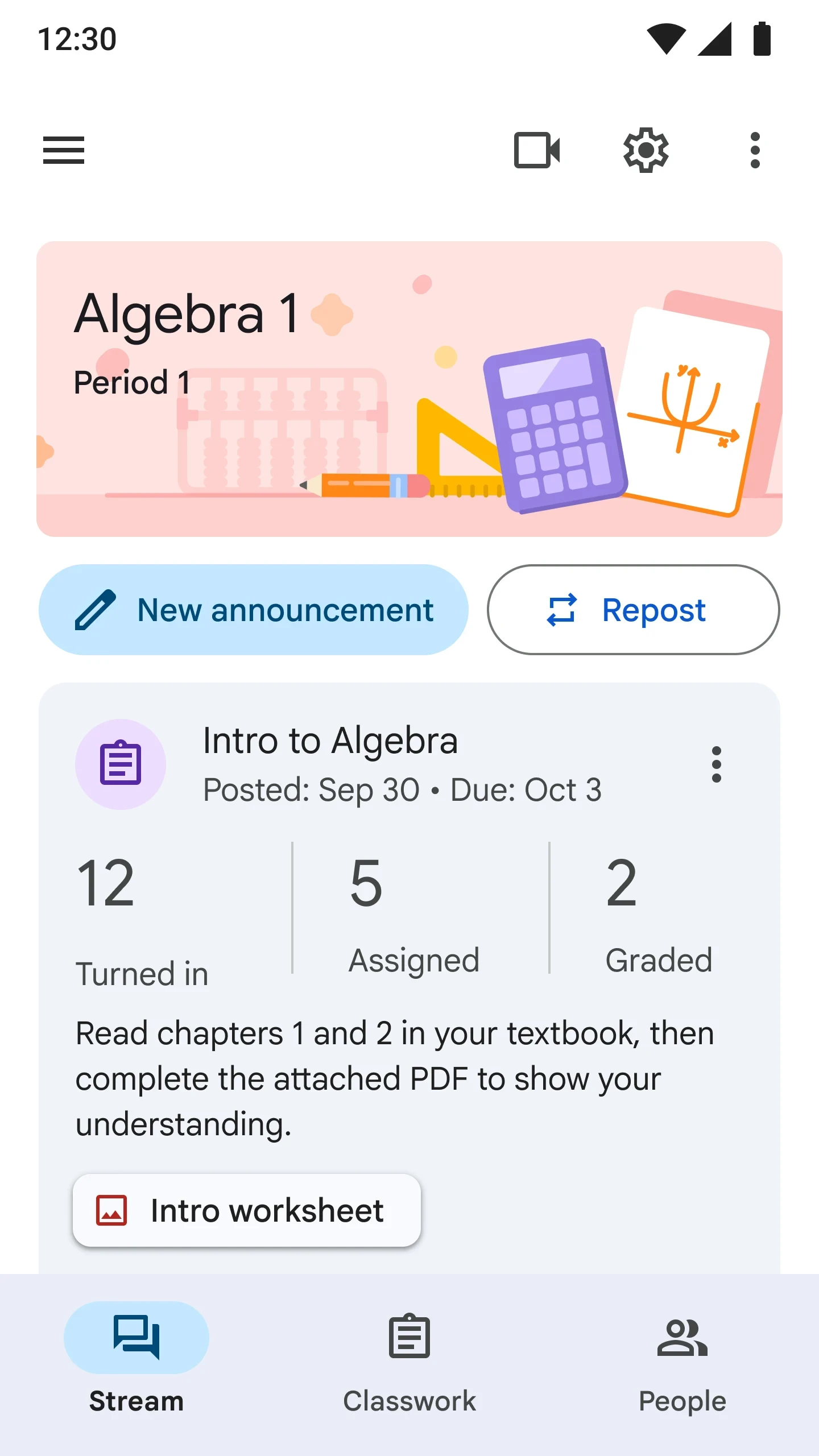Google Classroom app store screenshot 2 — Education (Android)