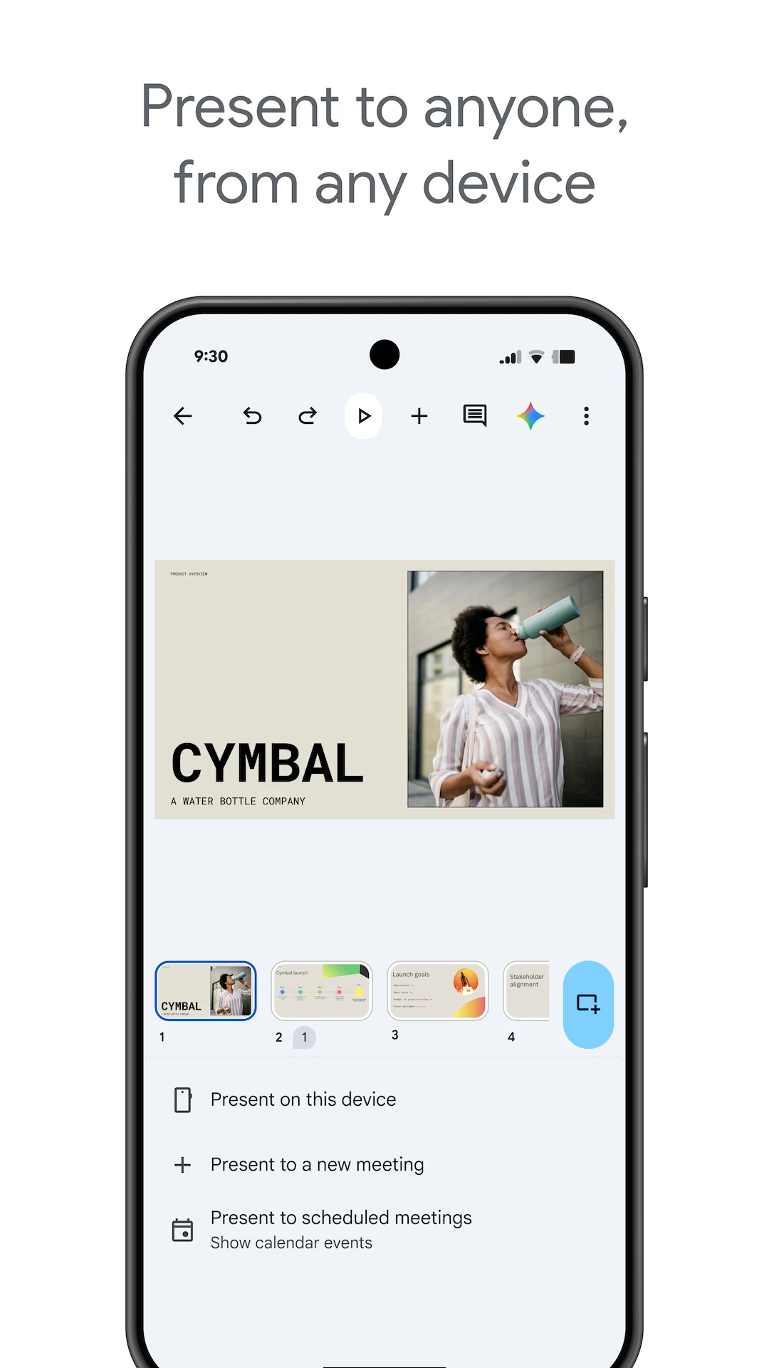 Google Slides app store screenshot 2 — Productivity (Android)