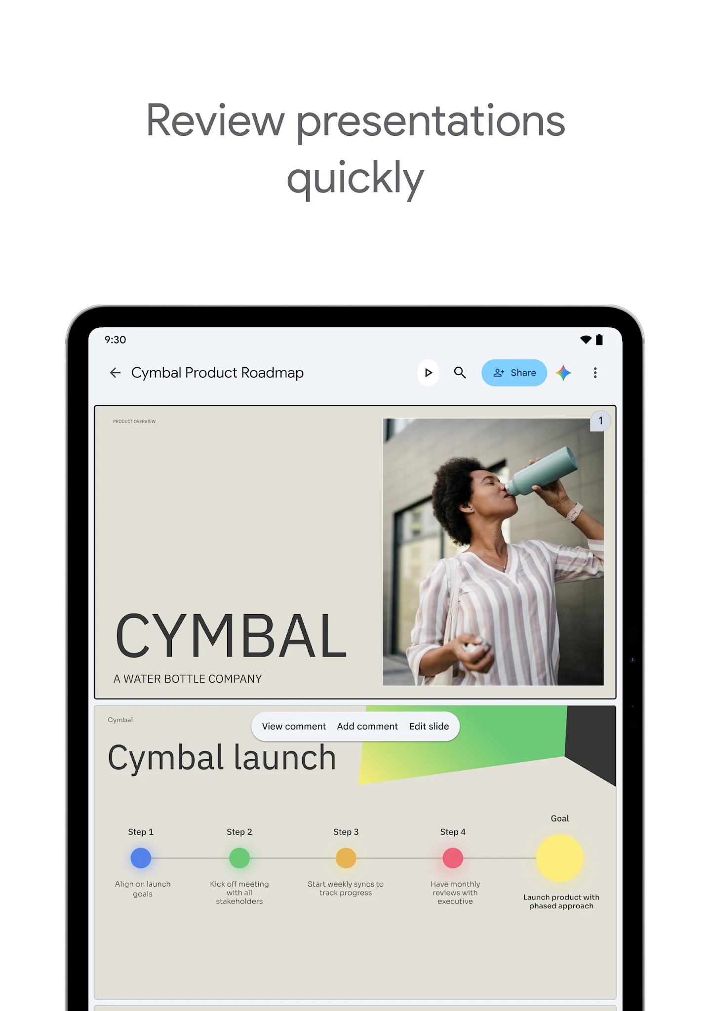 Google Slides app store screenshot 6 — Productivity (Android)