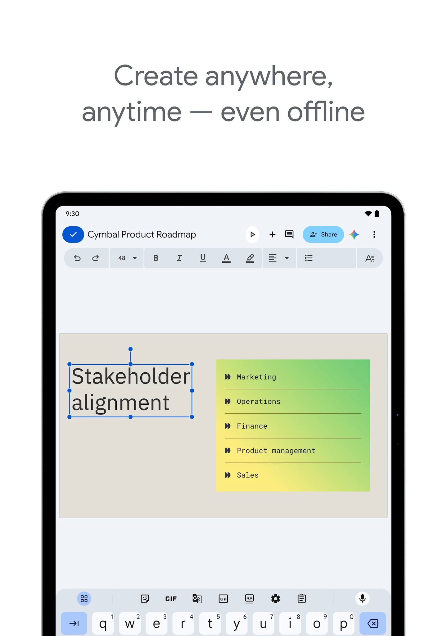Google Slides app store screenshot 7 — Productivity (Android)