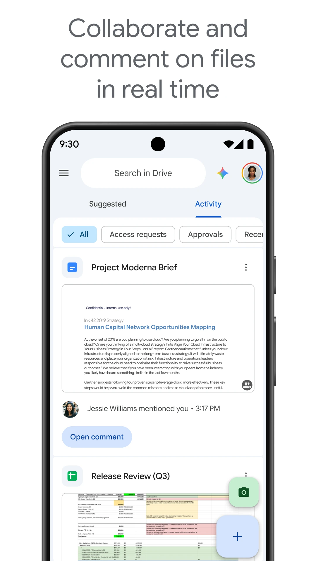 Google Drive app store screenshot 4 — Productivity (Android)