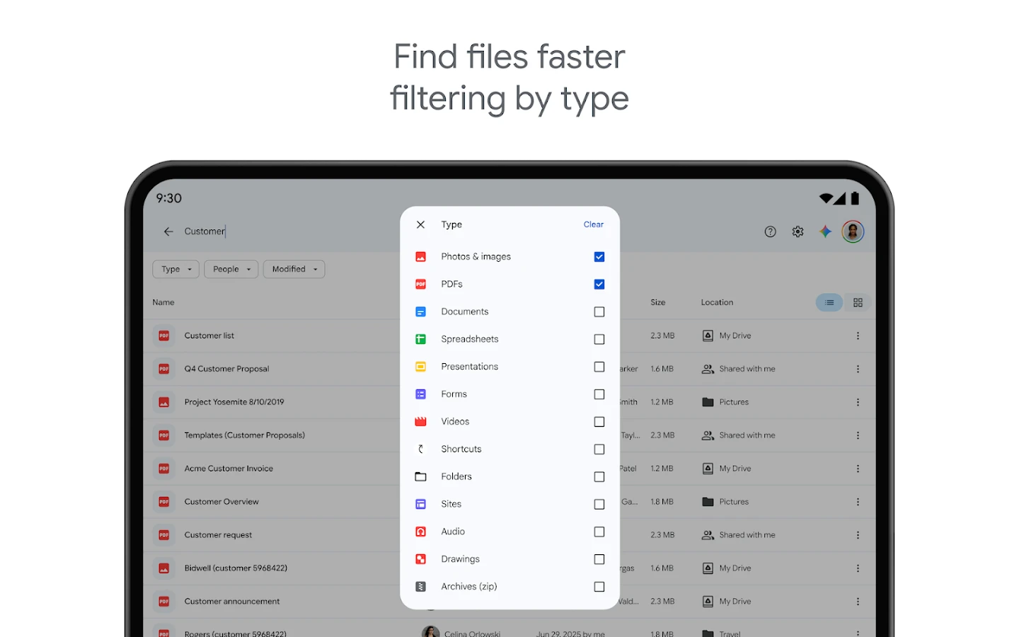 Google Drive app store screenshot 7 — Productivity (Android)