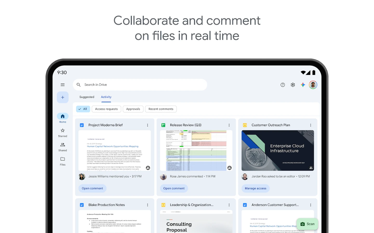 Google Drive app store screenshot 9 — Productivity (Android)