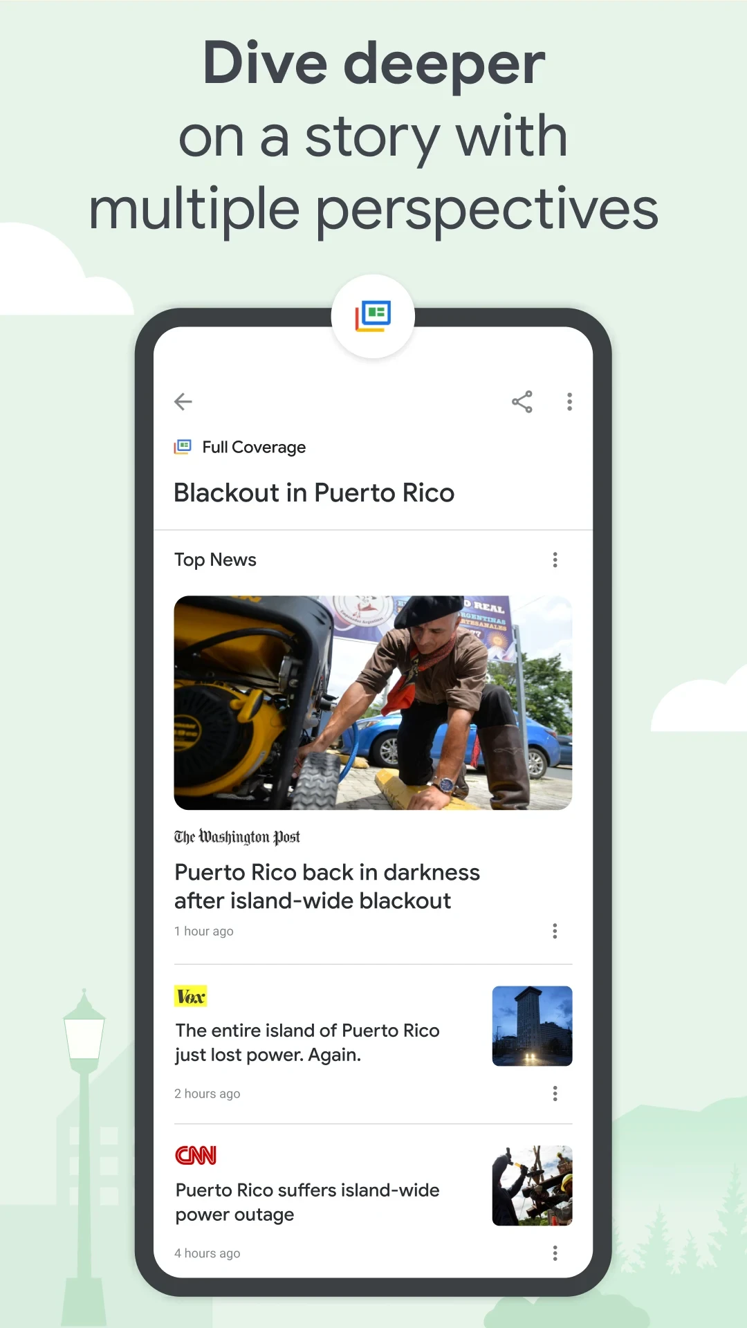 Google News - Daily Headlines app store screenshot 3 — News And Magazines (Android)